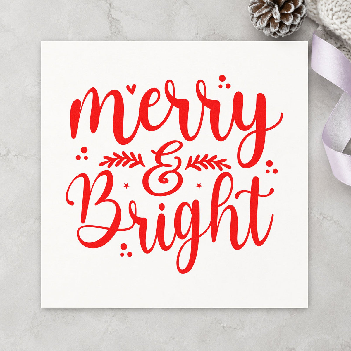 Merry & Bright Botanical Sprig Duo Hand Stamp in use 7