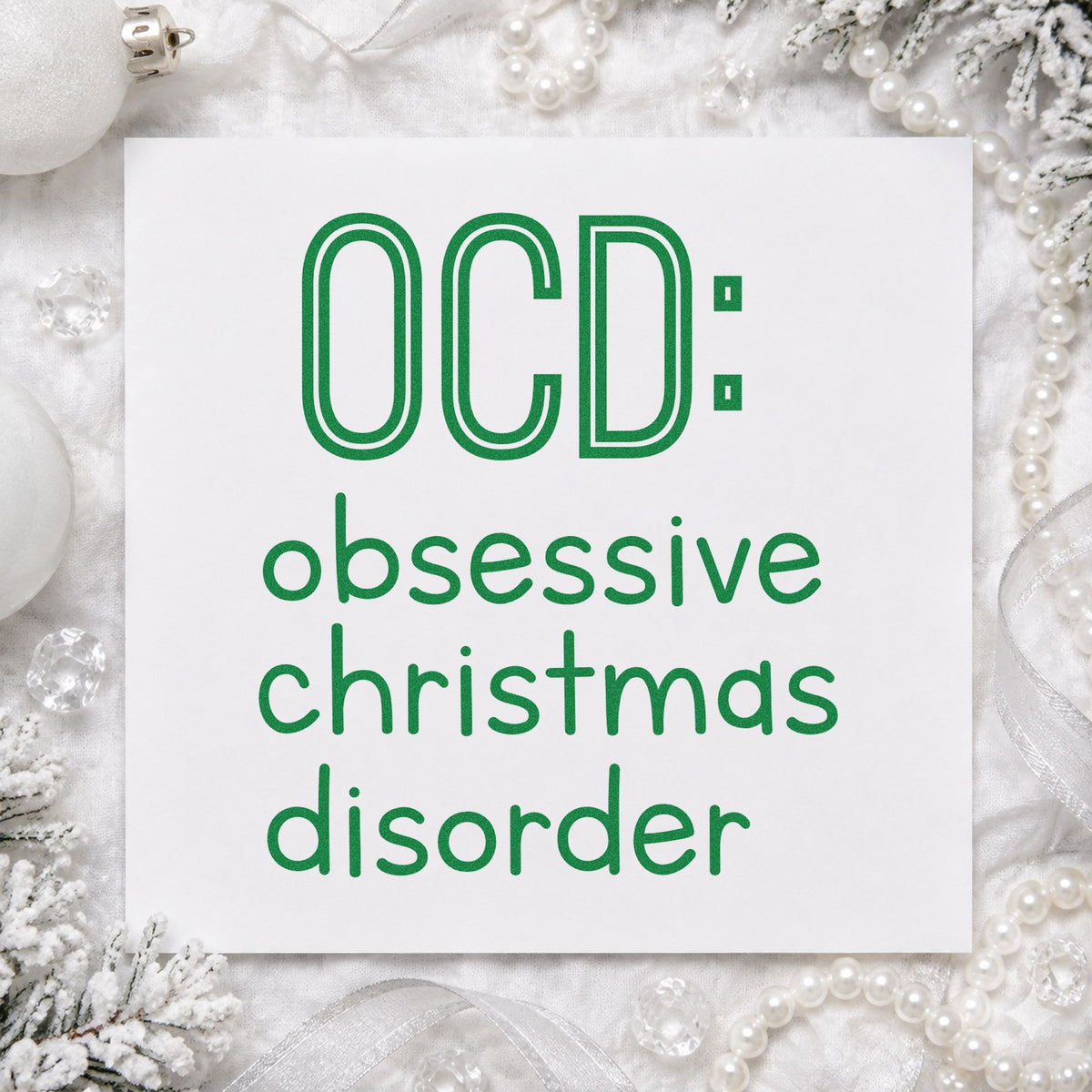 Obsessive Christmas Disorder Outline Detail Hand Stamp – Duo in use 3