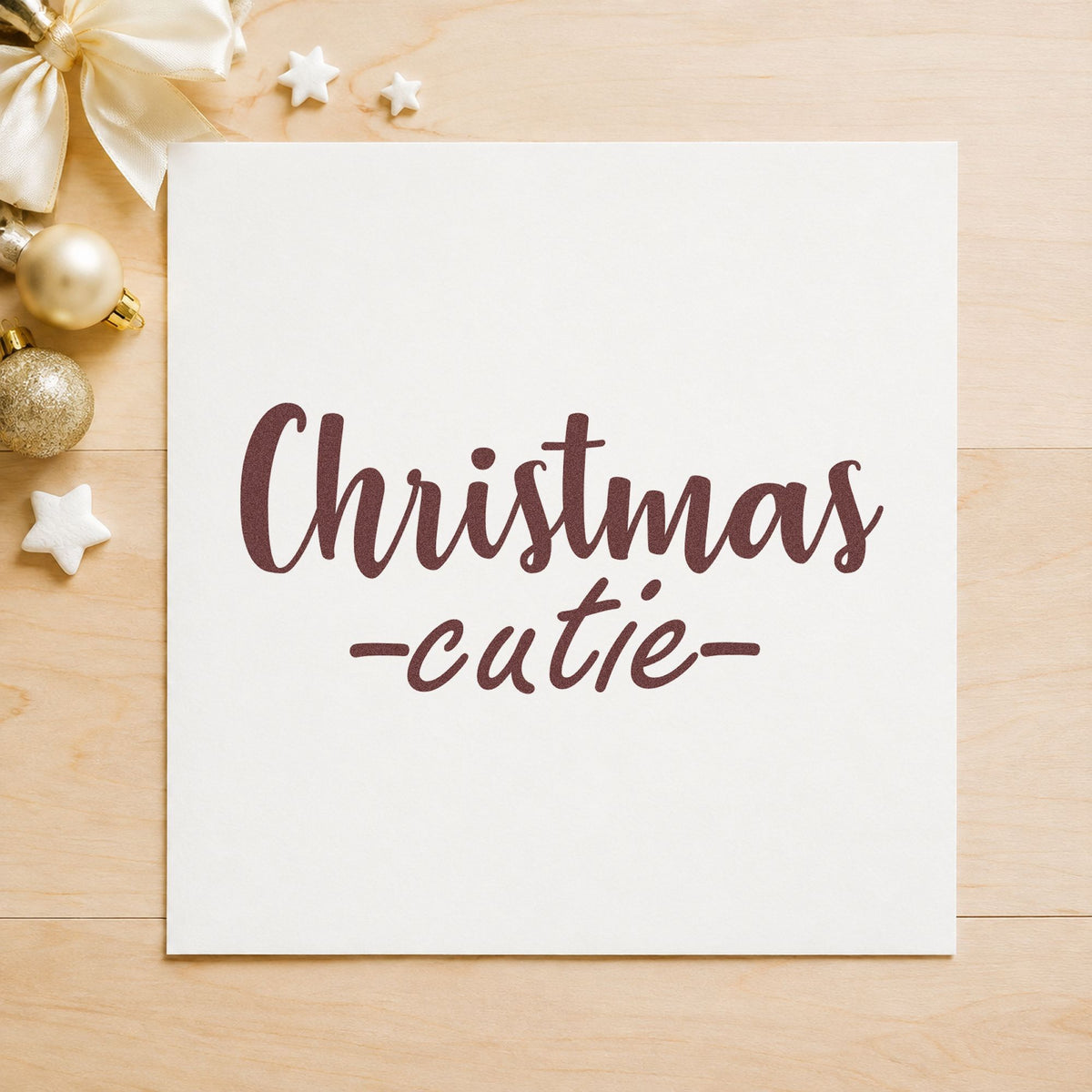 Christmas Cutie Slim Pre-Inked Stamp in use 4