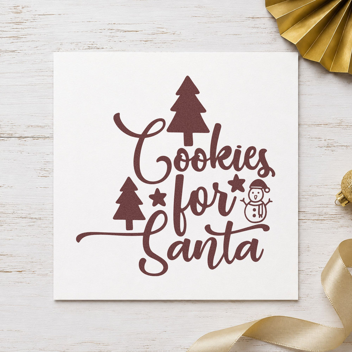 Cookies For Santa Trees Snowman Duo Hand Stamp in use 4
