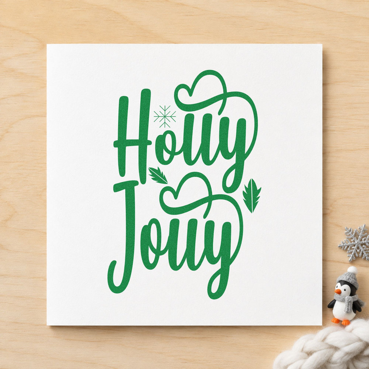 Holly Jolly Heart Accents Duo Hand Stamp in use 8