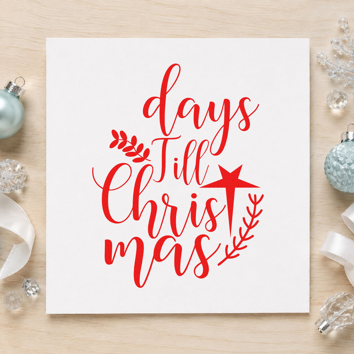 Days Till Christmas Pre-Inked Stamp – PSI in use 5