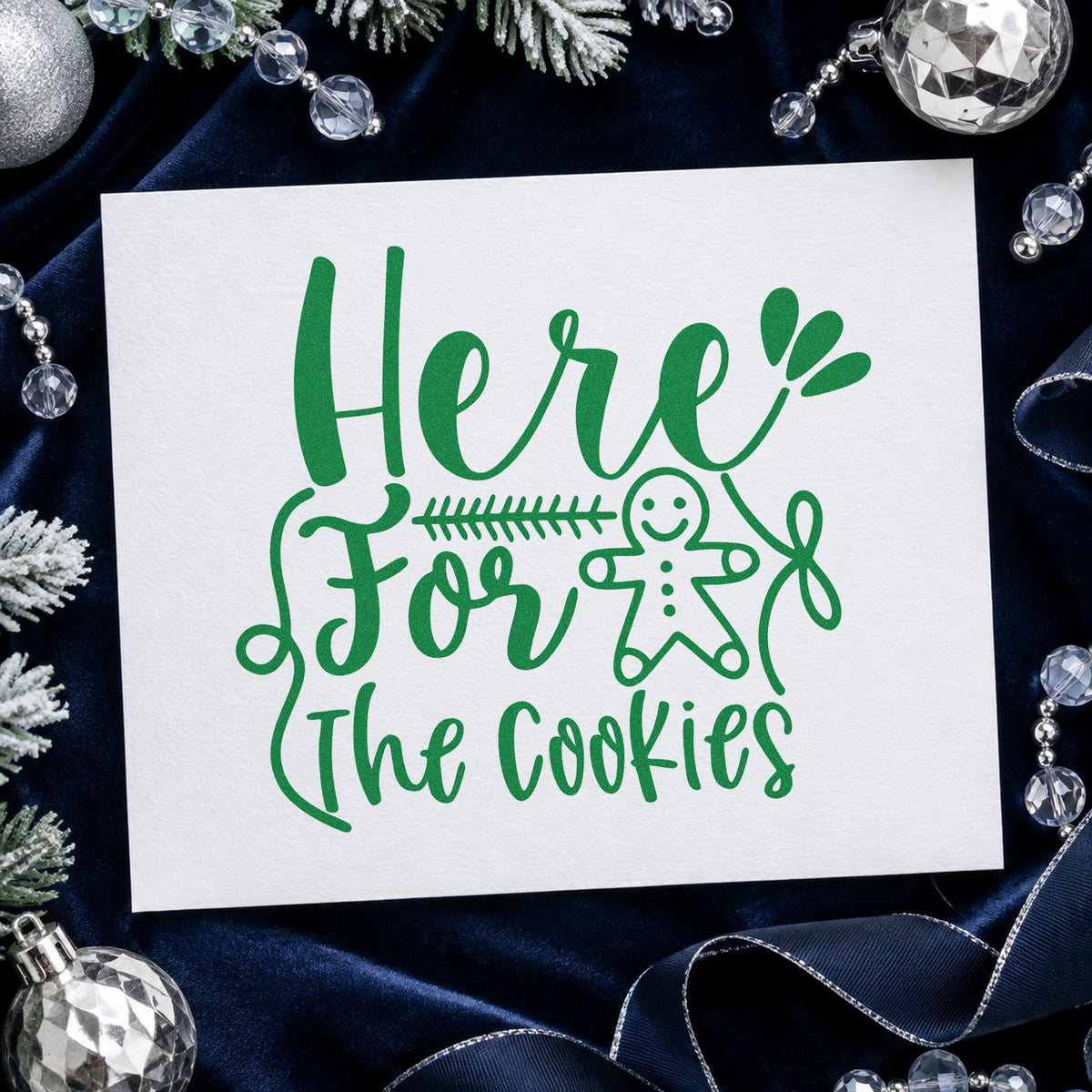 Here For The Cookies Self-Inking Stamp in use 3