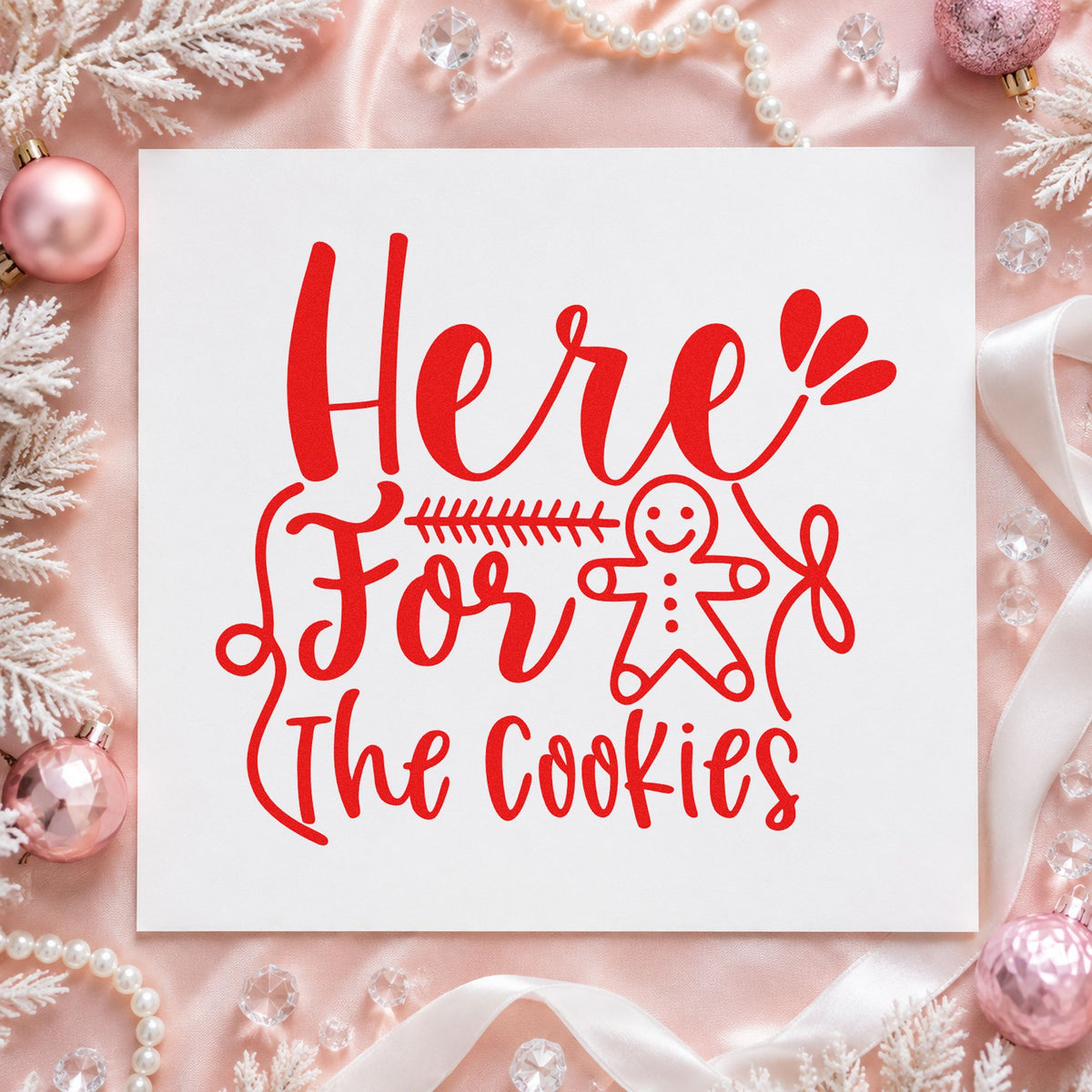Here For The Cookies Self-Inking Stamp in use 5