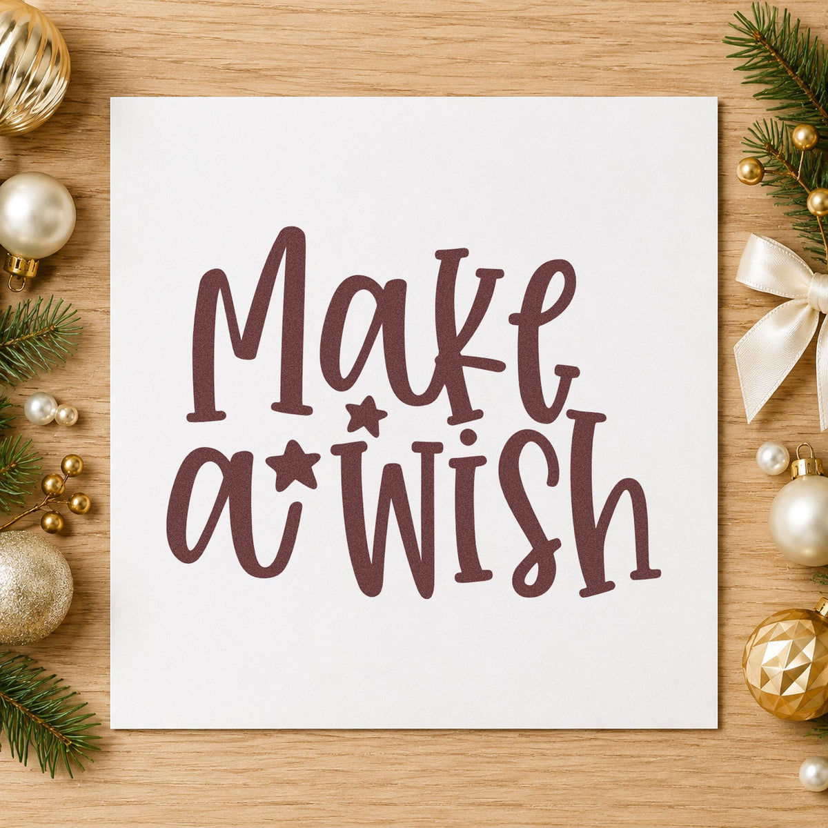 Make A Wish PSI Pre-Inked Stamp in use 4