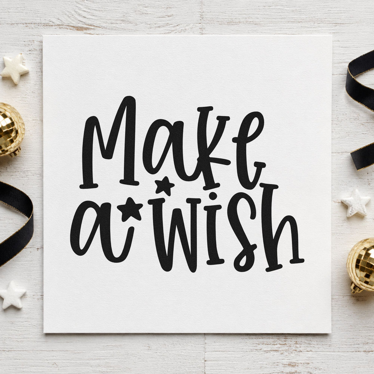 Make A Wish PSI Pre-Inked Stamp in use 9