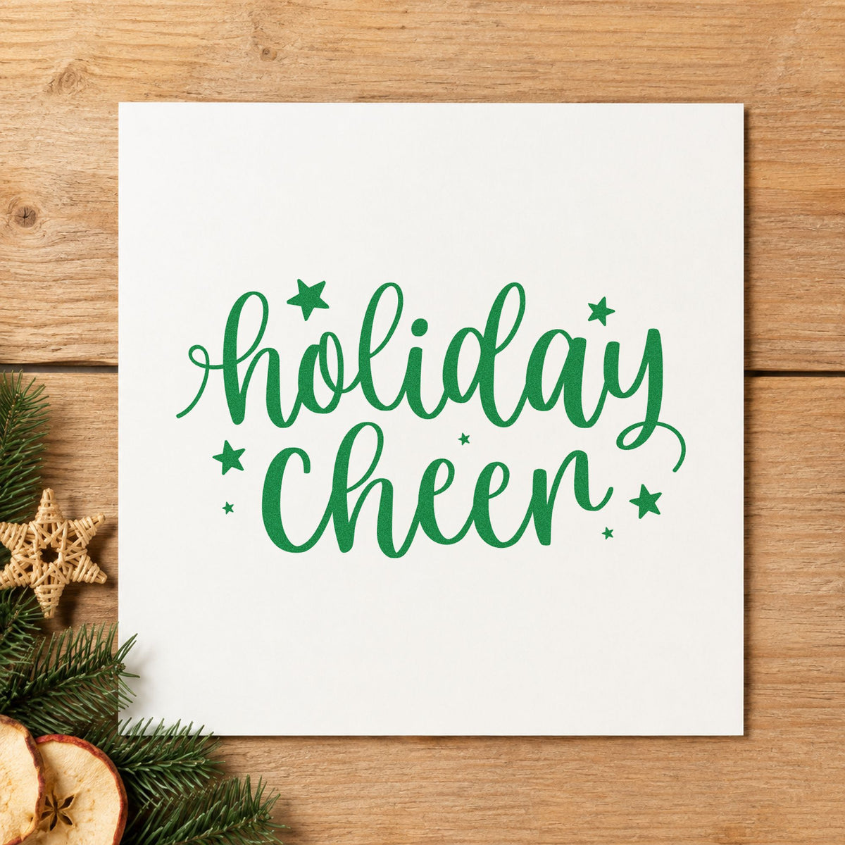 Holiday Cheer Self-Inking Stamp in use 6