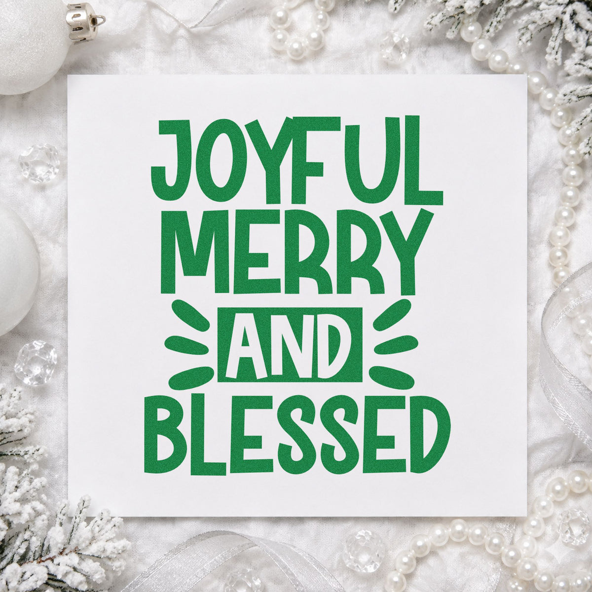 Joyful Merry And Blessed Stamp – Self-Inking in use 6