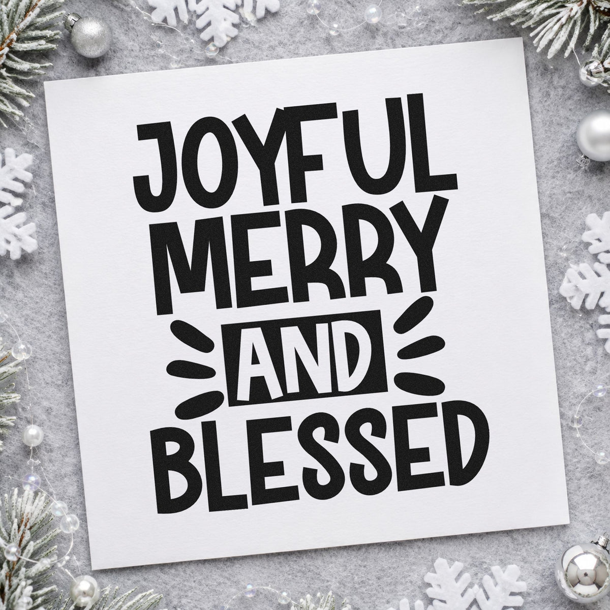 Joyful Merry And Blessed Stamp – Self-Inking in use 9