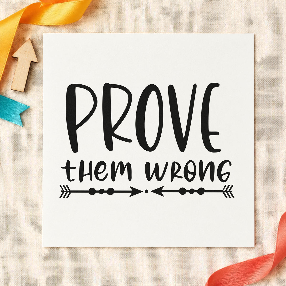 Prove Them Wrong Inward Arrows Compact Pre-Inked Stamp – Slim in use 4