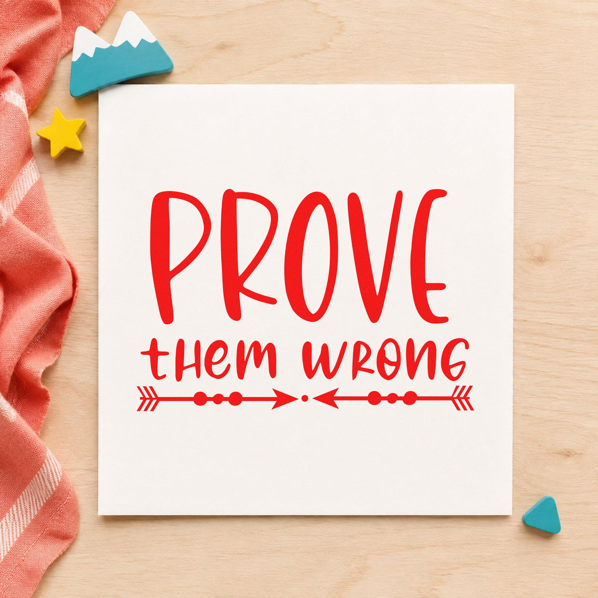 Prove Them Wrong Inward Arrows PSI Pre-Inked Stamp in use 7