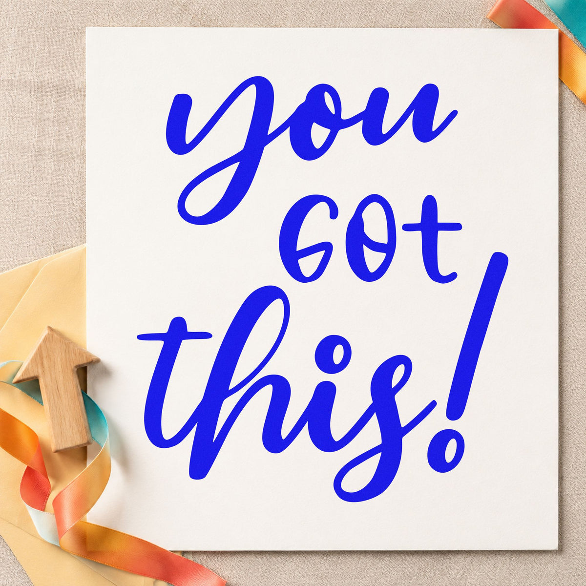 PSI Pre-Inked You Got This! Stamp in use 6