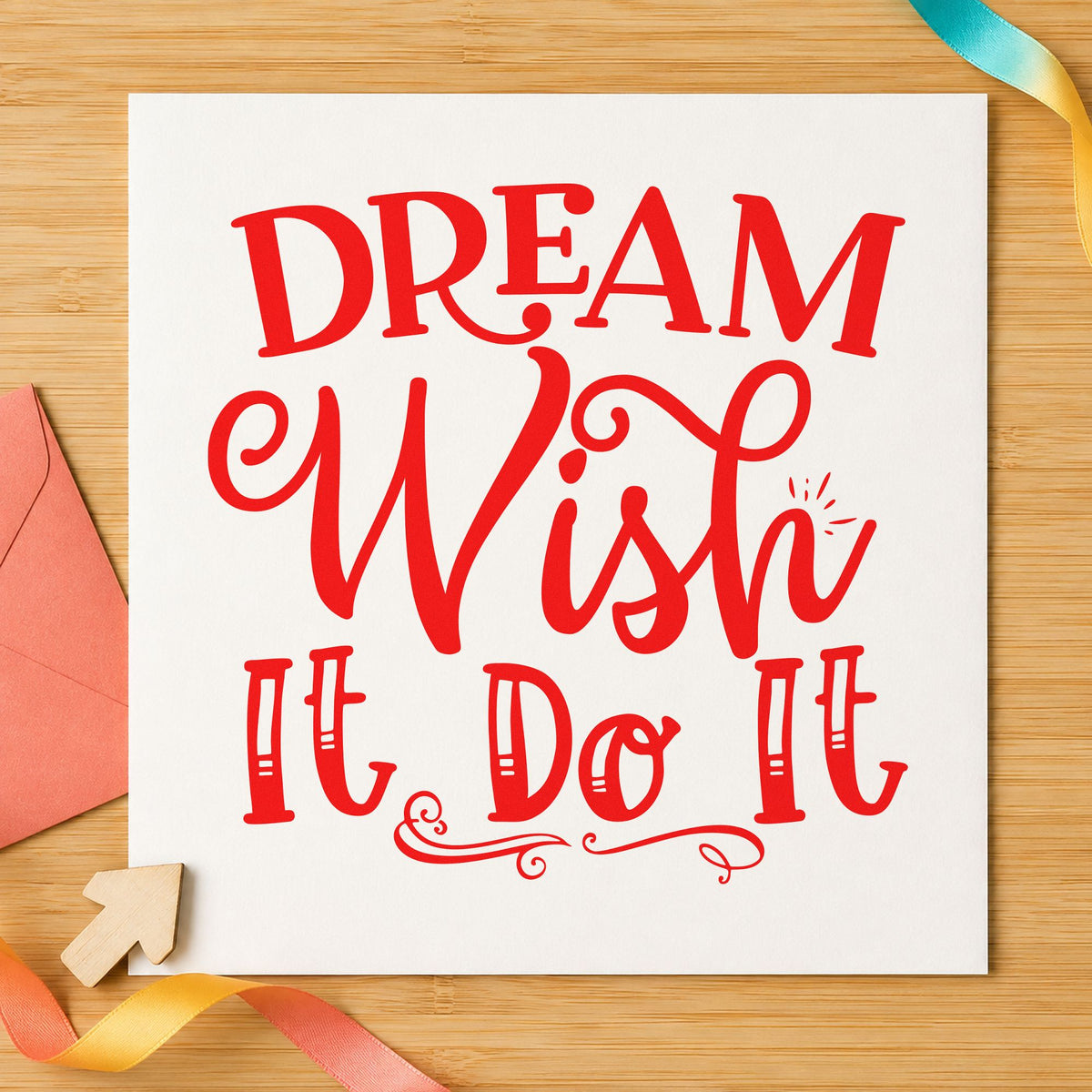 Dream Wish Do It Slim Pre-Inked Stamp in use 7