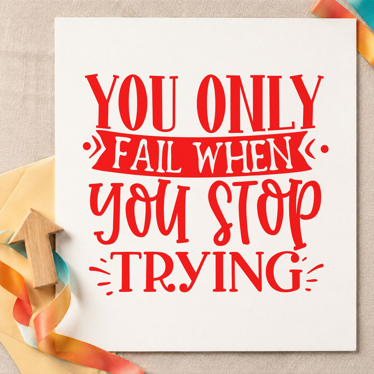 Only Fail When You Stop Stamp – Self-Inking in use 8