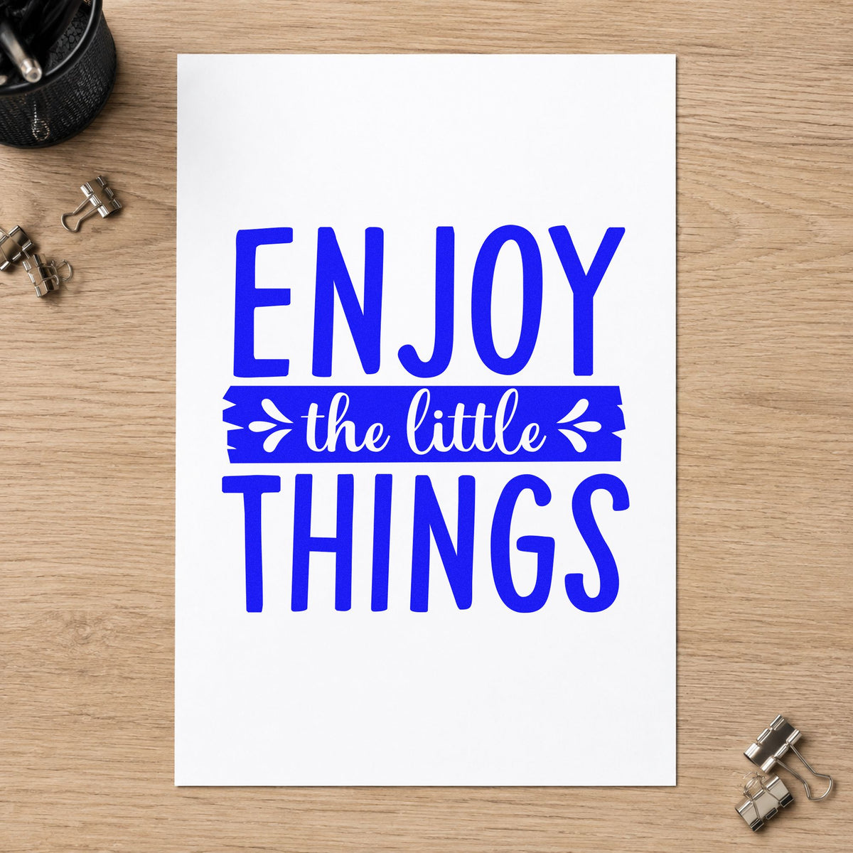 Enjoy The Little Things Leaf Accents Stamp – Self-Inking in use 5