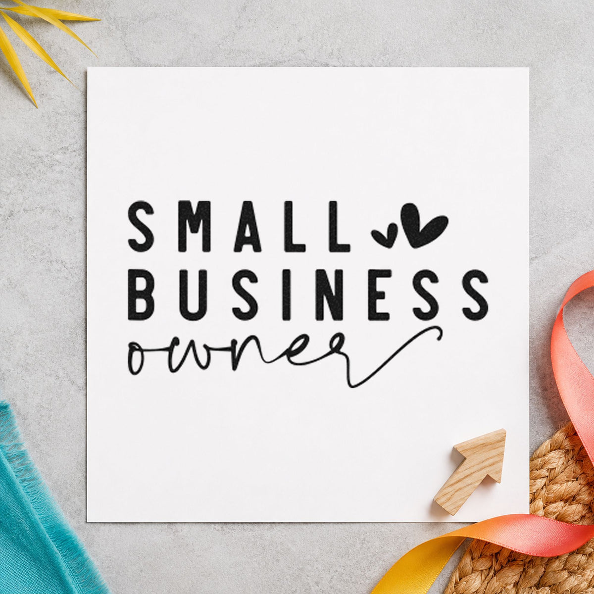Small Business Owner Hand Stamp – Duo in use 3