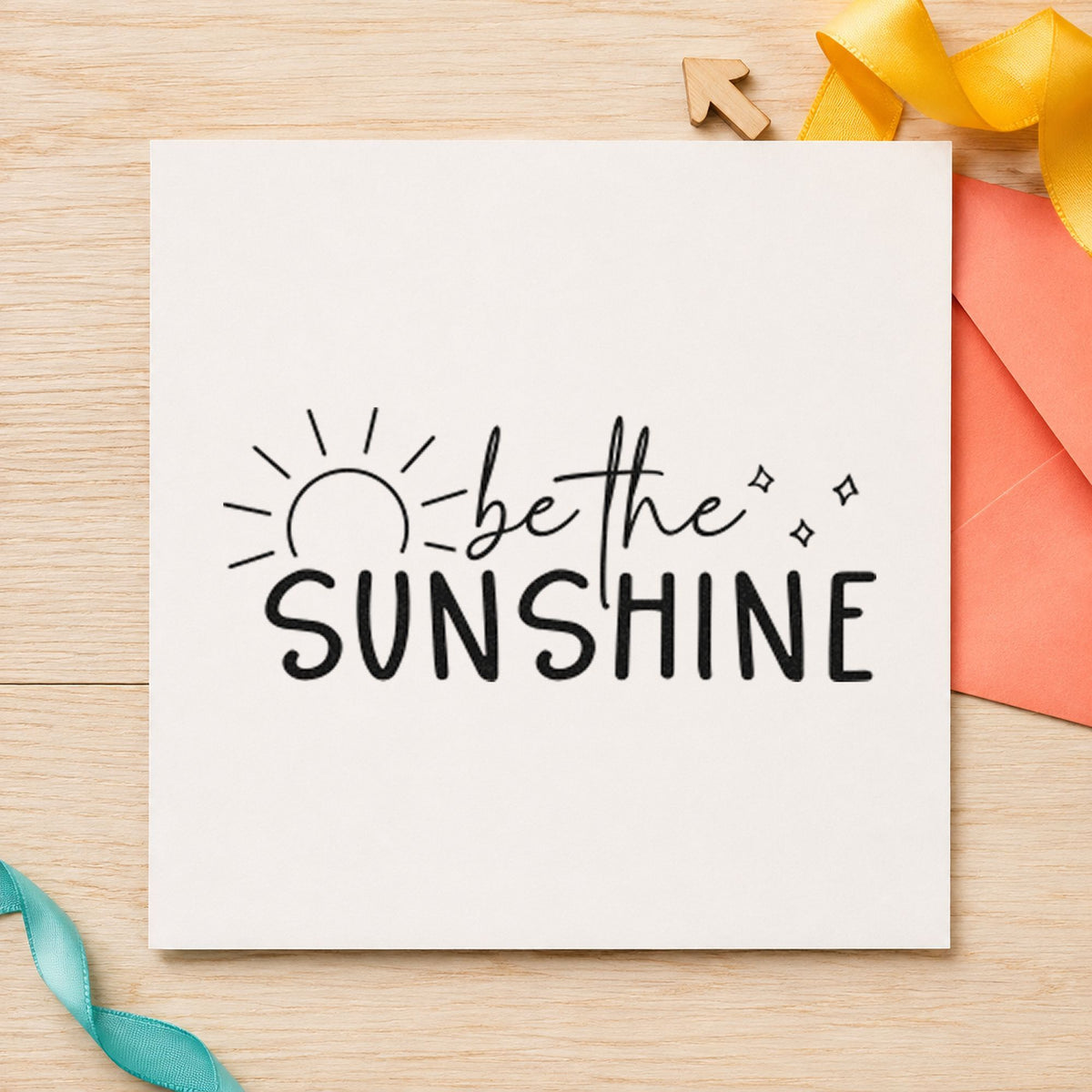 Be The Sunshine Sunrise Pre-Inked Stamp – PSI in use 3