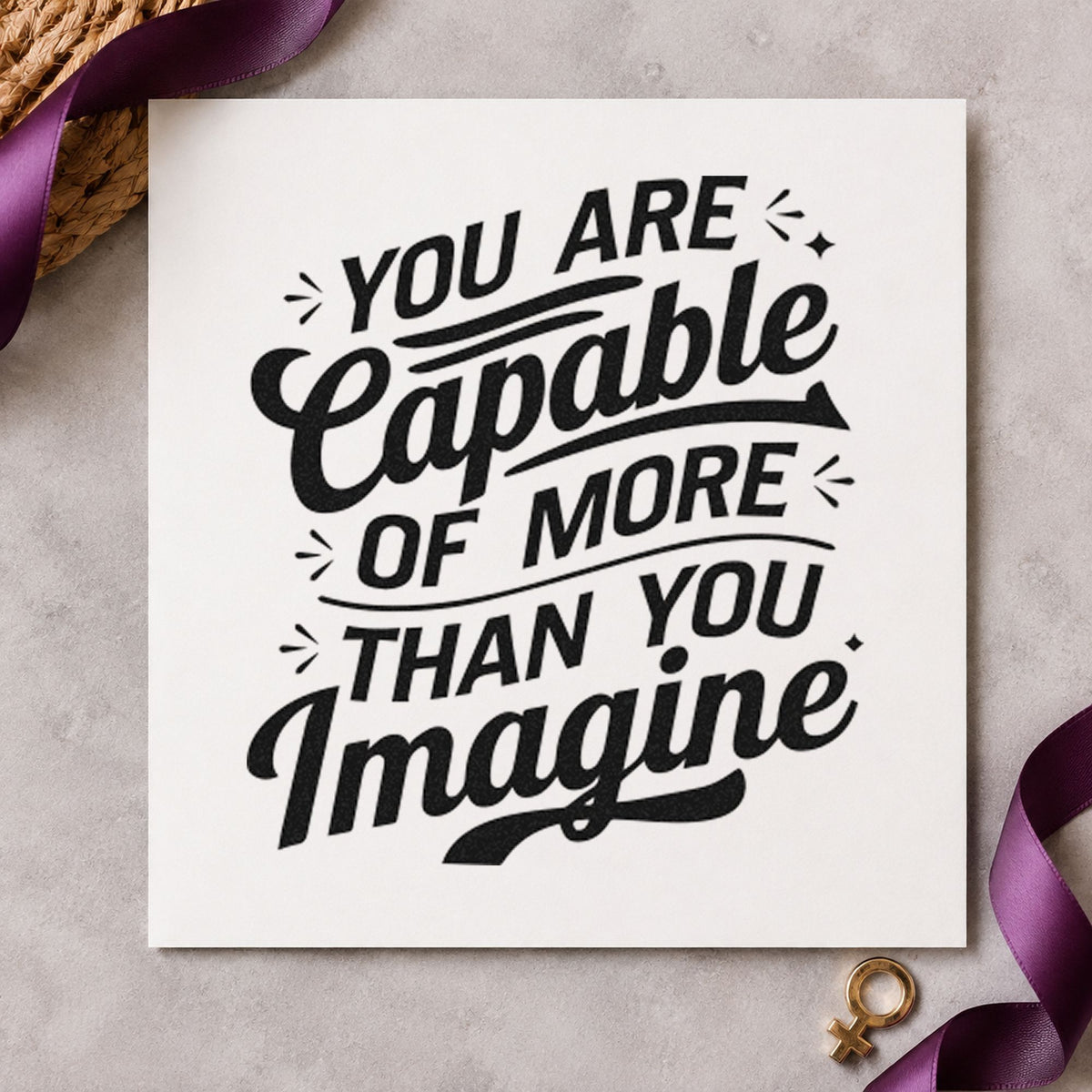 More Capable Than Imagine Compact Pre-Inked Stamp – Slim in use 10
