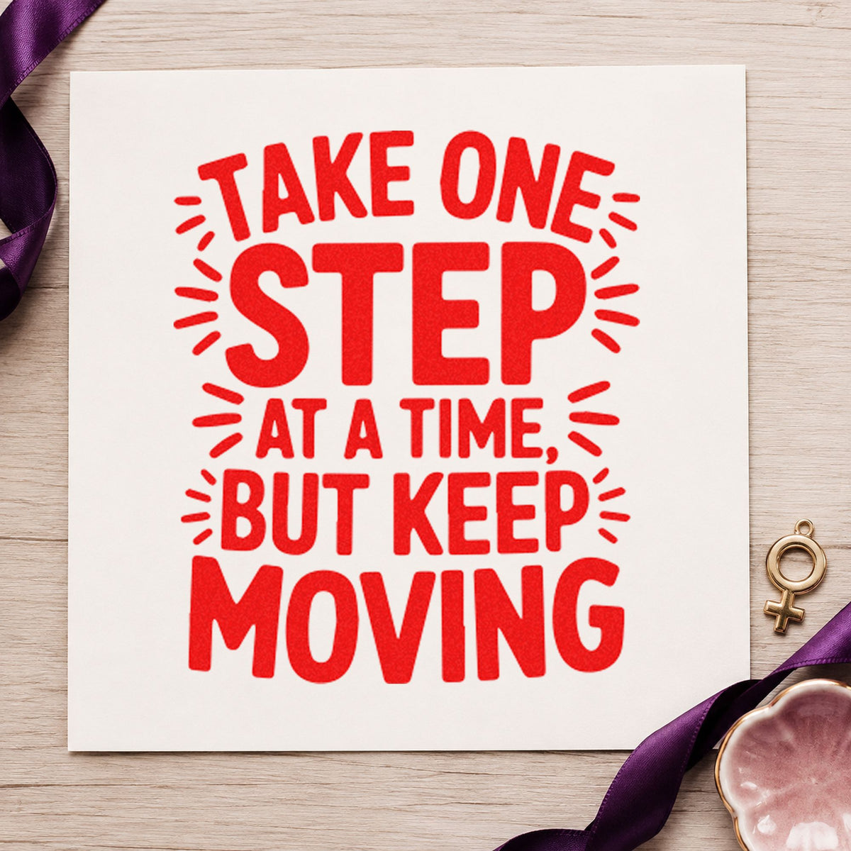Take One Step Moving Self-Inking Stamp in use 8