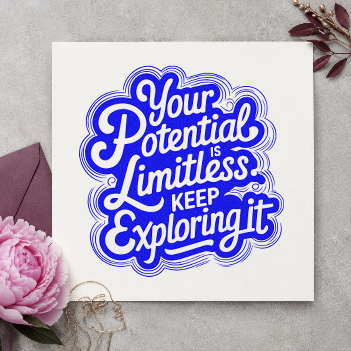 Your Potential Limitless Explore Compact Pre-Inked Stamp – Slim in use 6