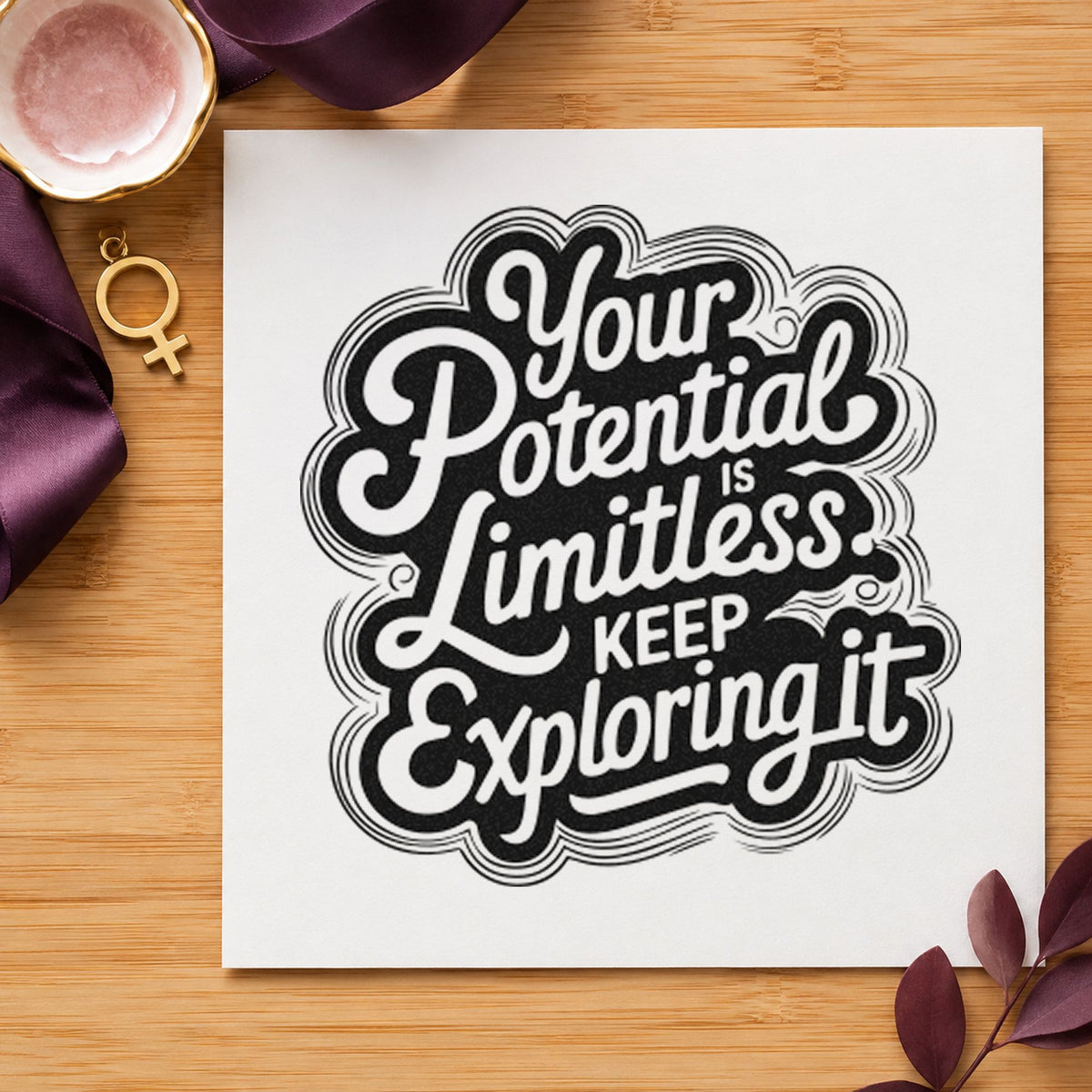 Your Potential Limitless Explore Compact Pre-Inked Stamp – Slim in use 9