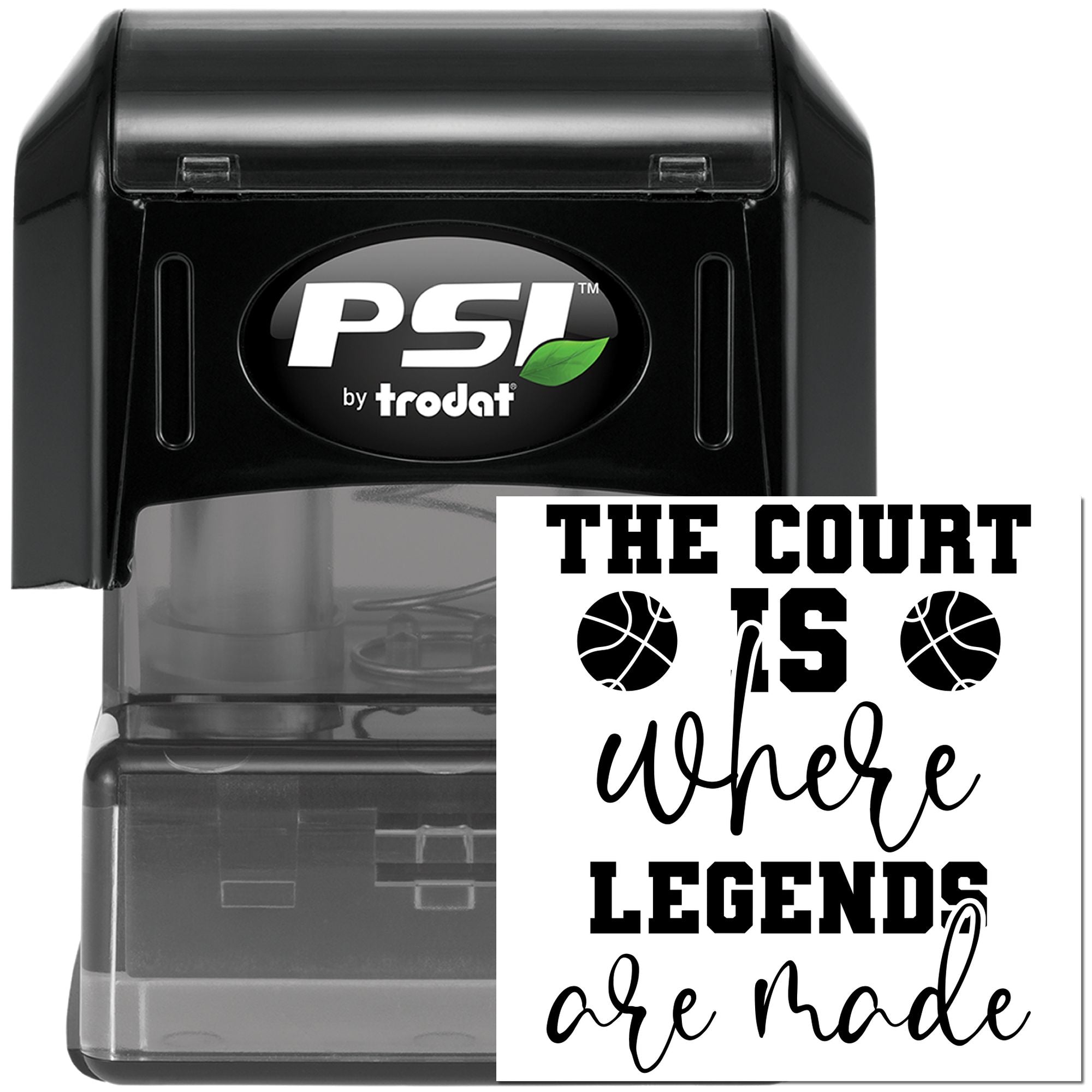 PSI Cardmaking Legends Rise On Court Pre-Inked Stamp