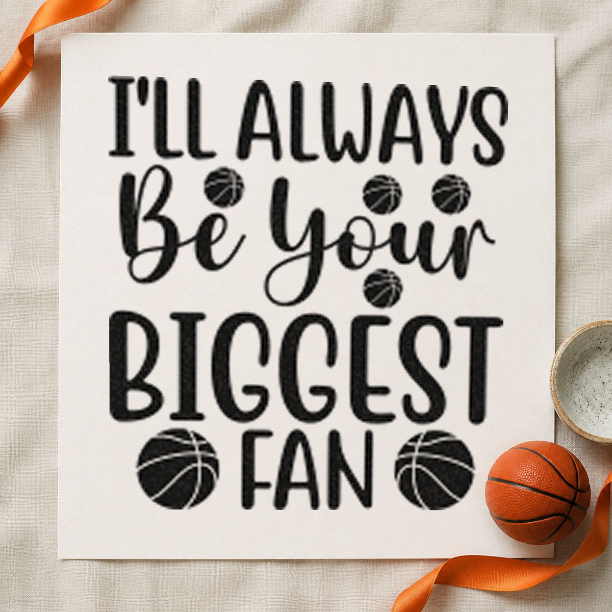 Always Your Biggest Fan Rubber Stamp – Wood Handle in use 10
