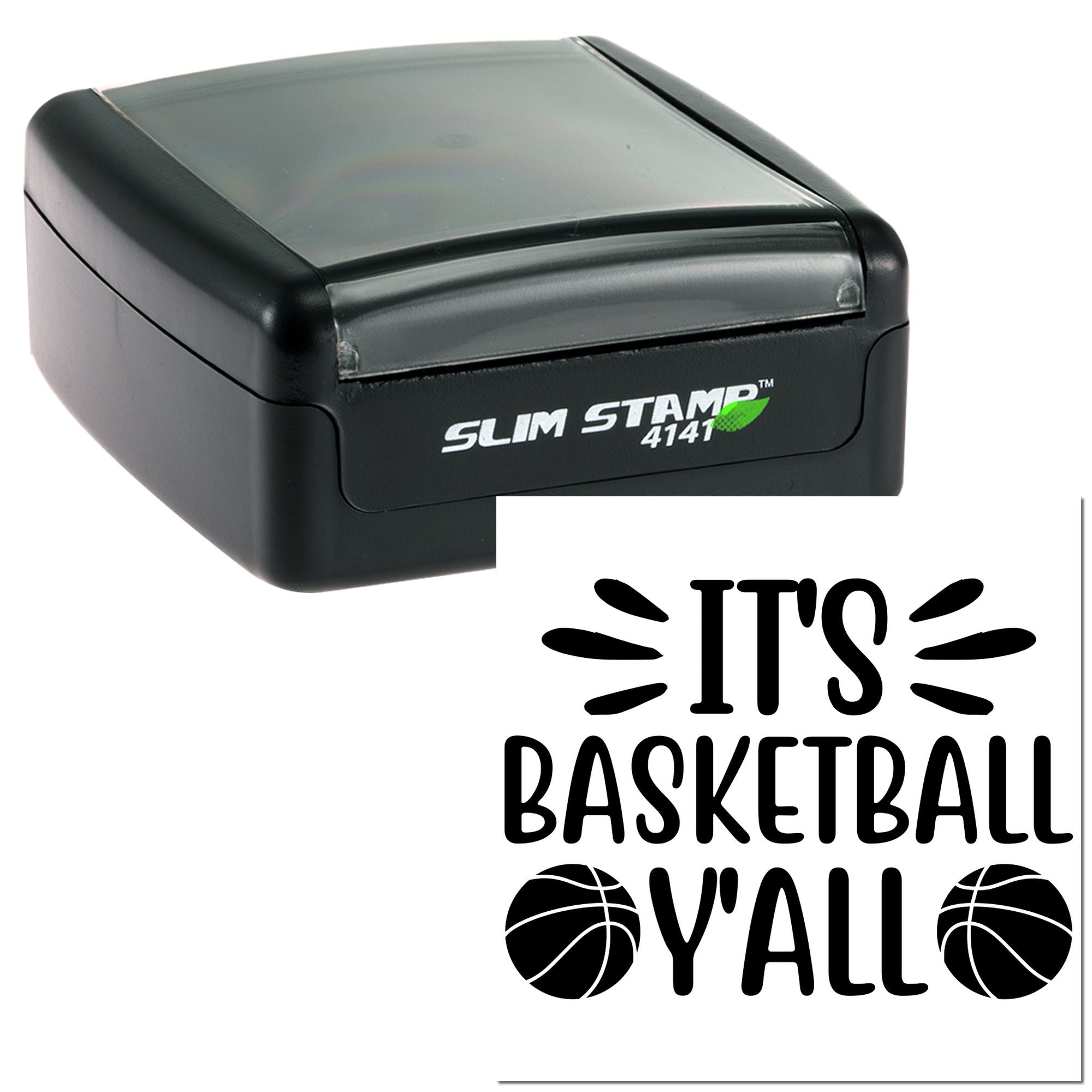 Slim Pre-Inked Bounce Shoot Celebrate Card Stamp