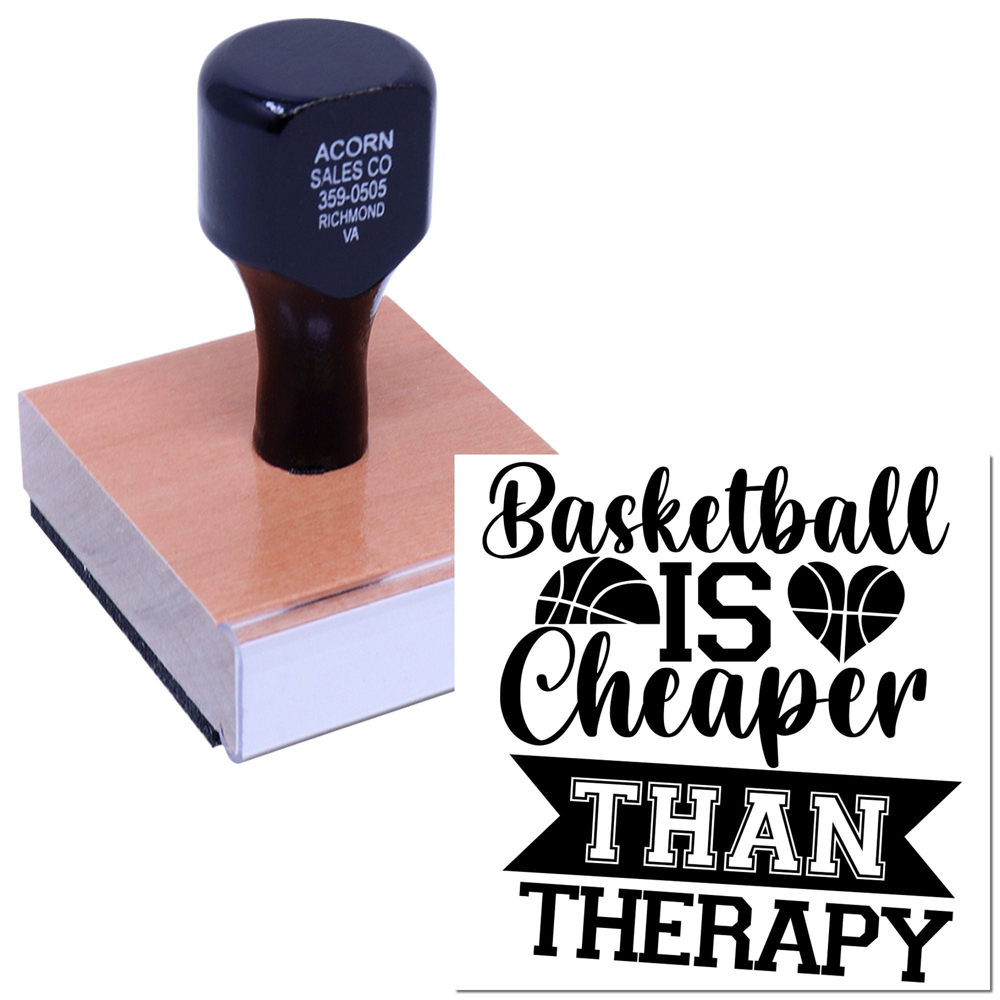 Custom basketball is cheaper than therapy rubber stamp for sports crafts, coach gifts, and basketball fan projects.