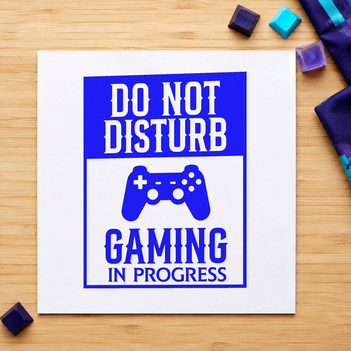 Do Not Disturb Gaming Game Controller Stamp – Self-Inking in use 6