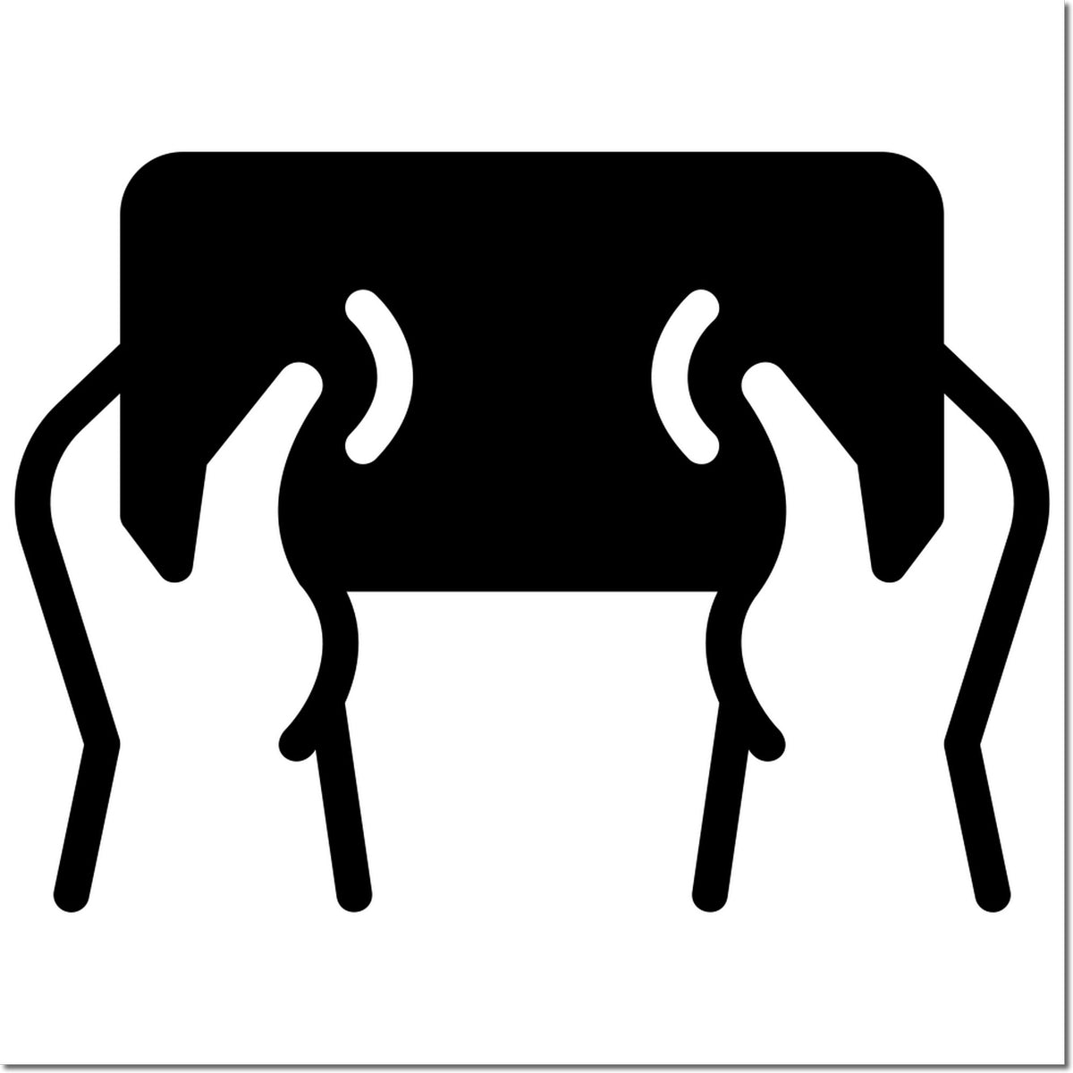 Hands holding a rubber stamp icon for custom stamp designs, office approval, and business branding.