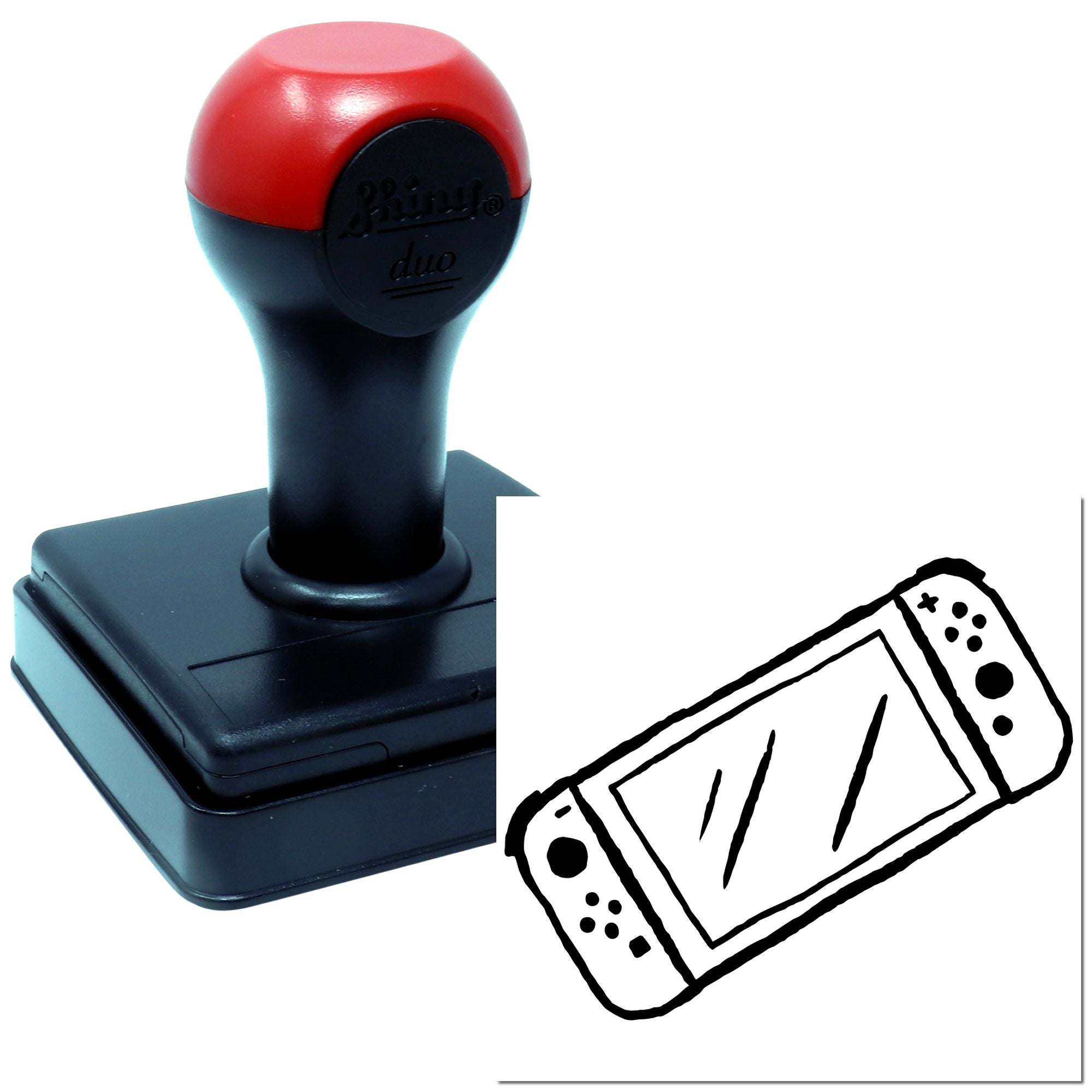Self-inking rubber stamp with bandage design, ideal for medical labeling, first aid supplies, and craft projects.