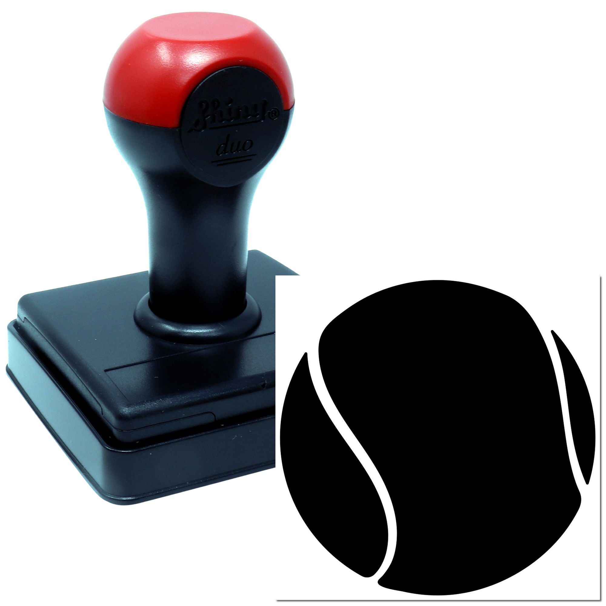 Printy Duo self-inking rubber stamp for custom business logos and crisp black impressions.