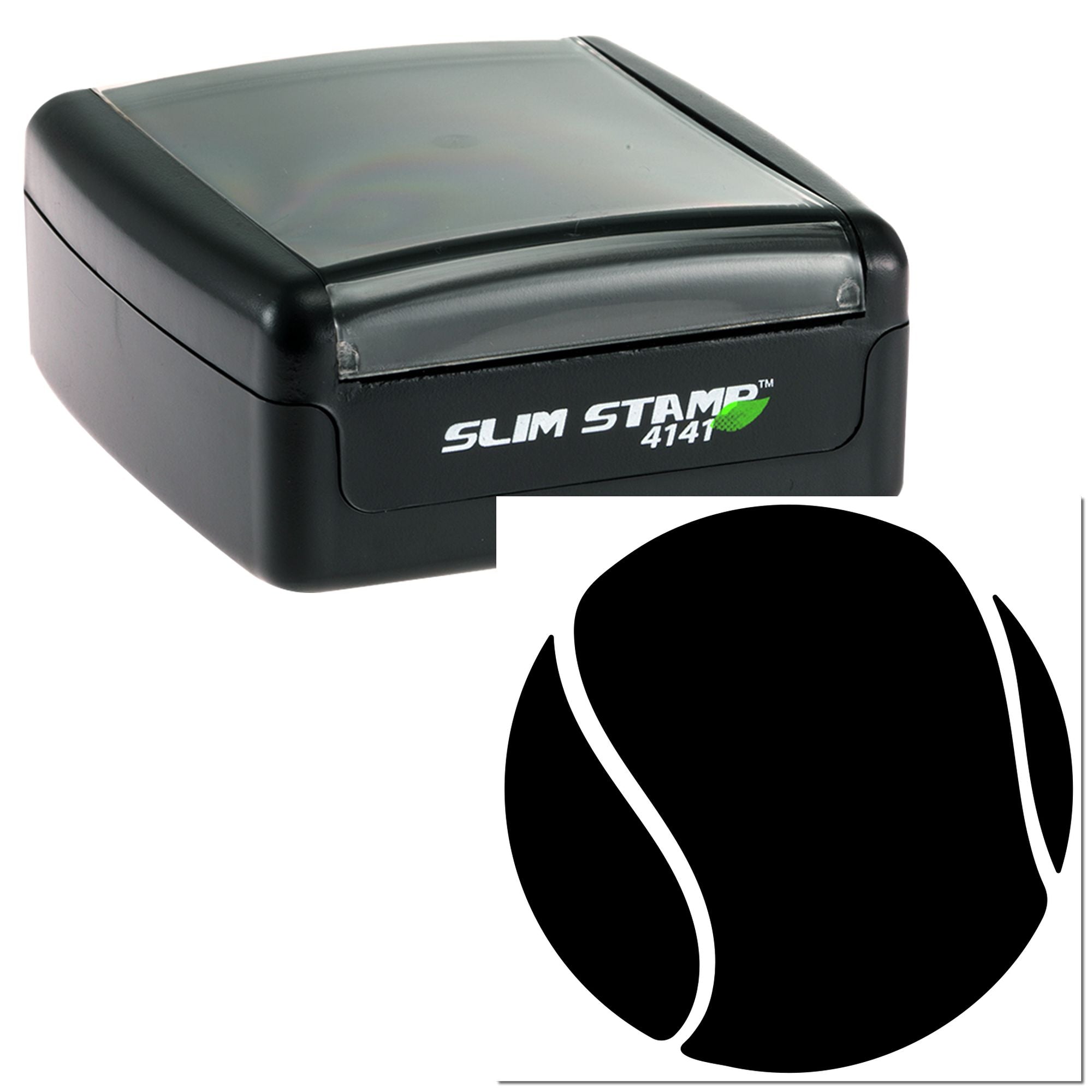 Slim Stamp 4141 self-inking rubber stamp with custom logo impression