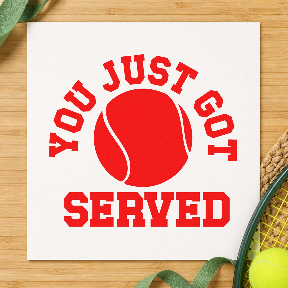 You Just Got Served Slim Pre-Inked Stamp in use 7