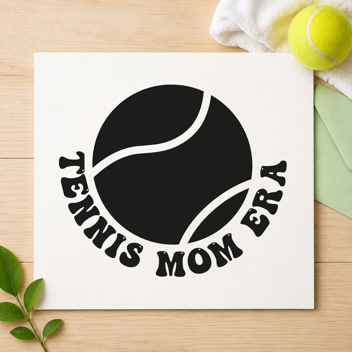 Tennis Mom Era Ball Pre-Inked Stamp – PSI in use 4