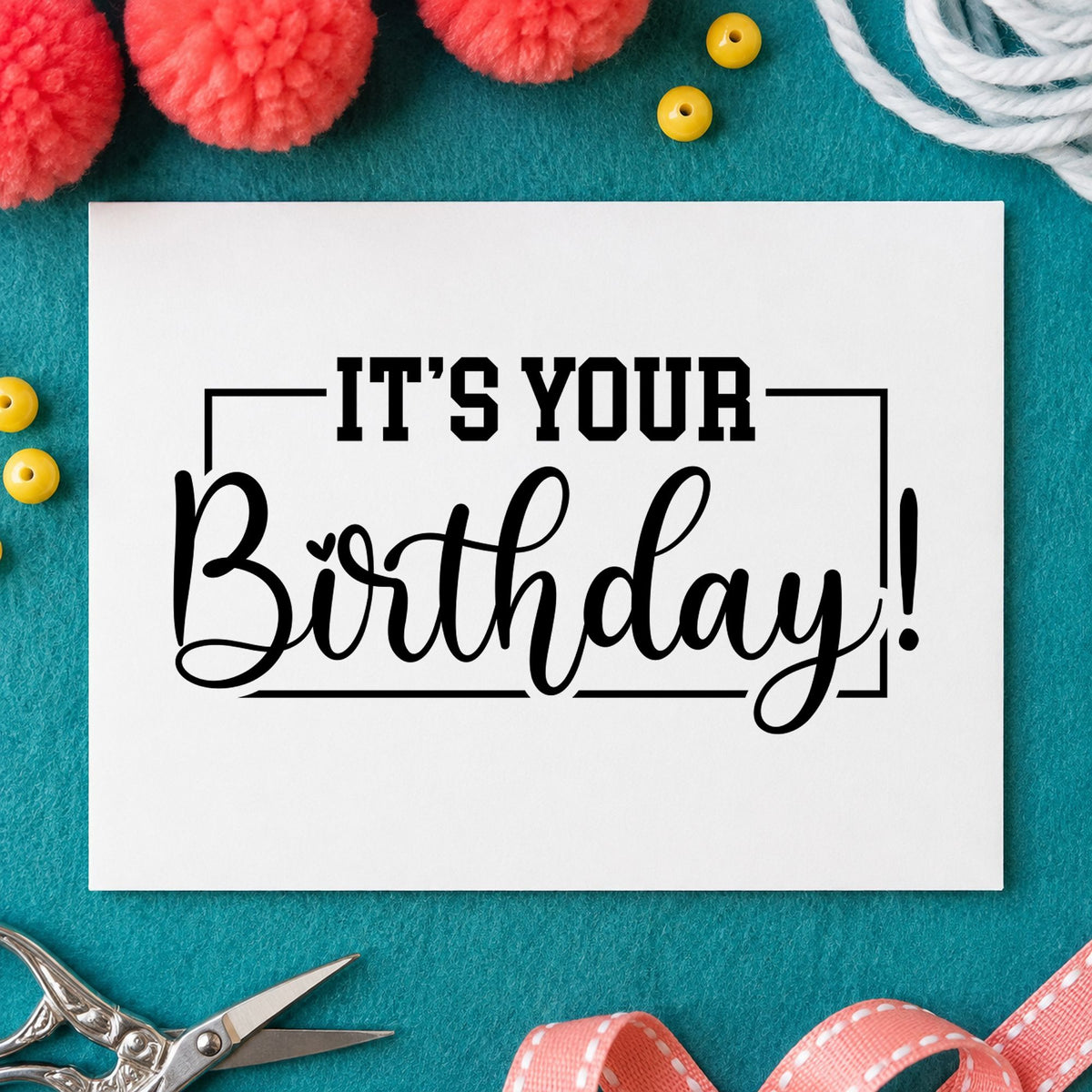It's Your Birthday! Stamp – Self-Inking in use 3