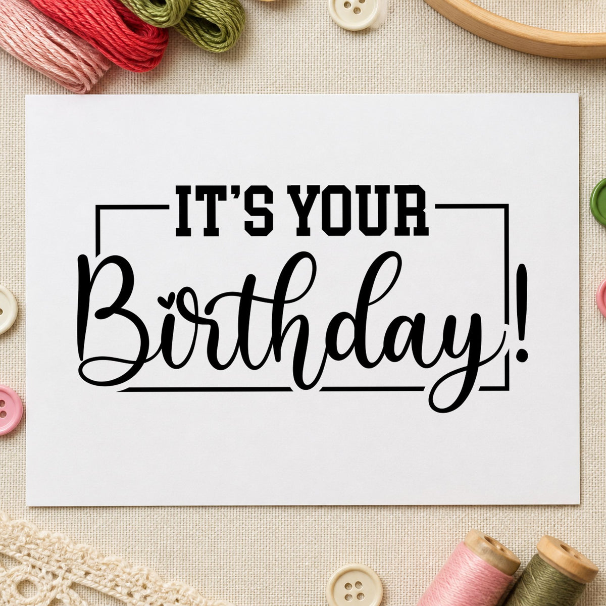 It's Your Birthday! Stamp – Self-Inking in use 4