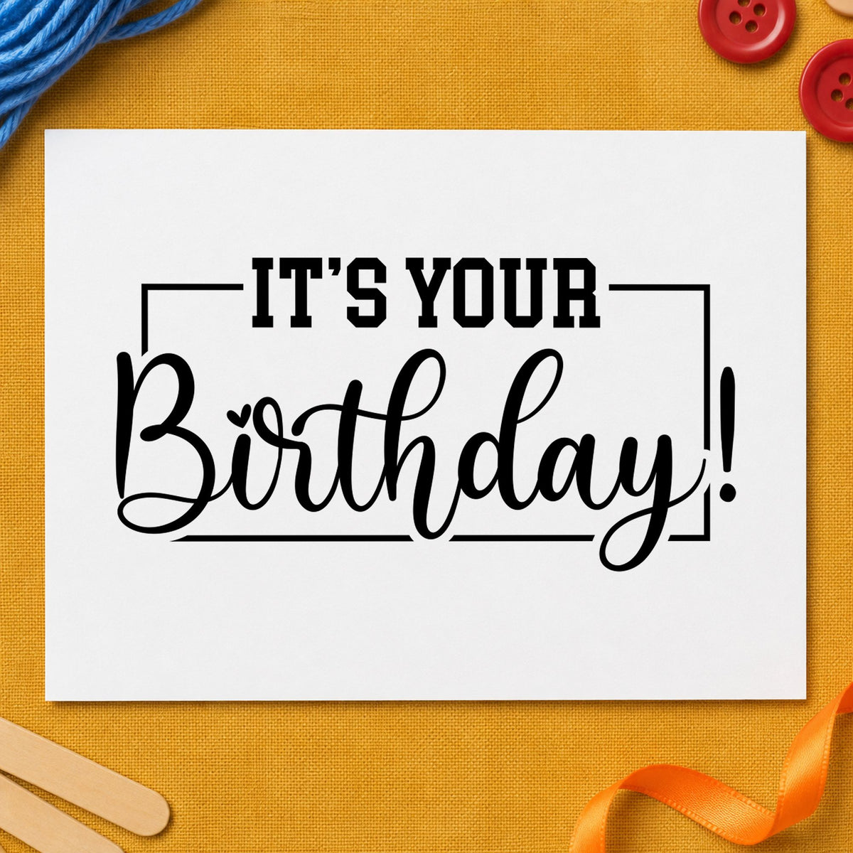 It's Your Birthday! Duo Hand Stamp in use 9