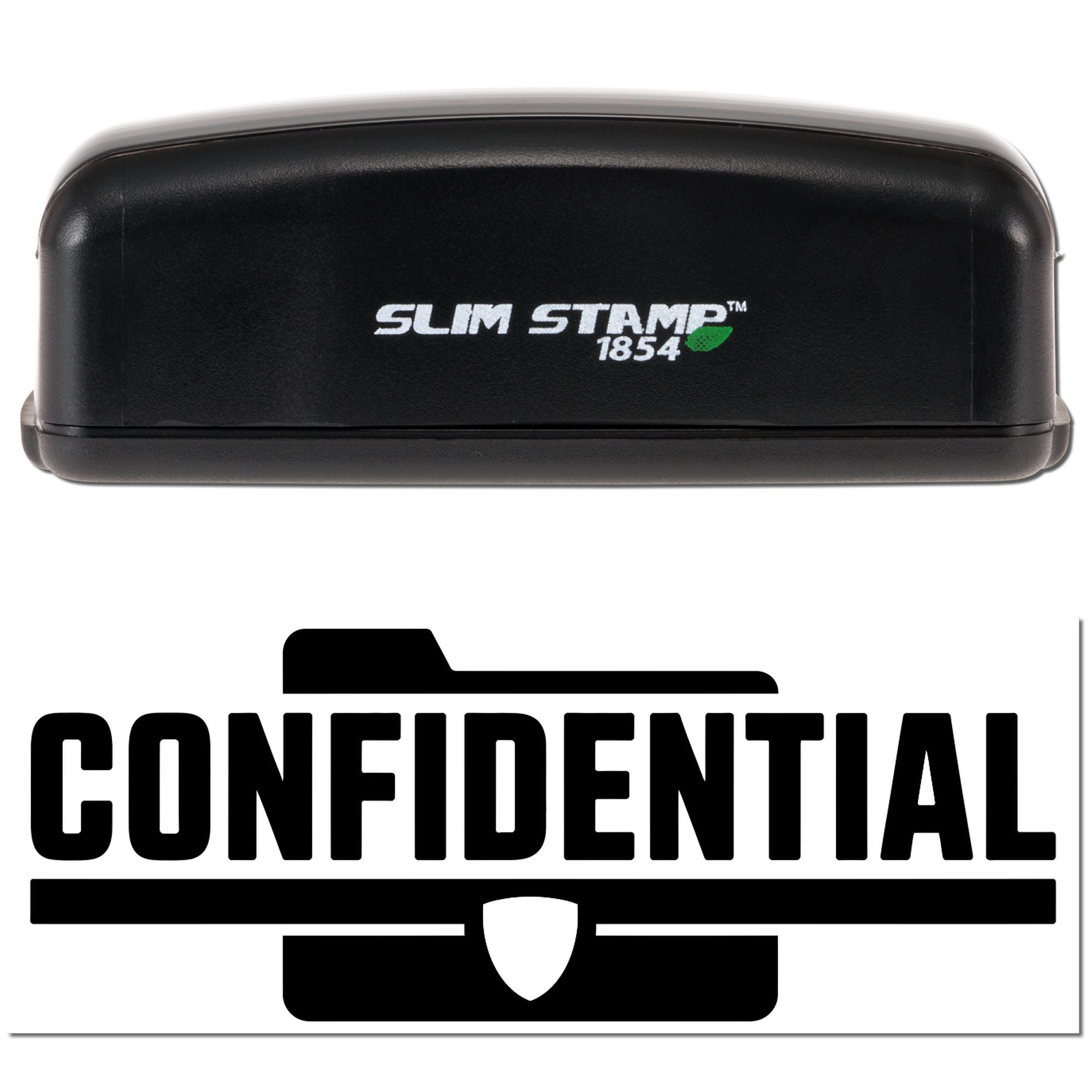 Military Custom Confidential for Office Admin Compact Pre-Inked Stamp