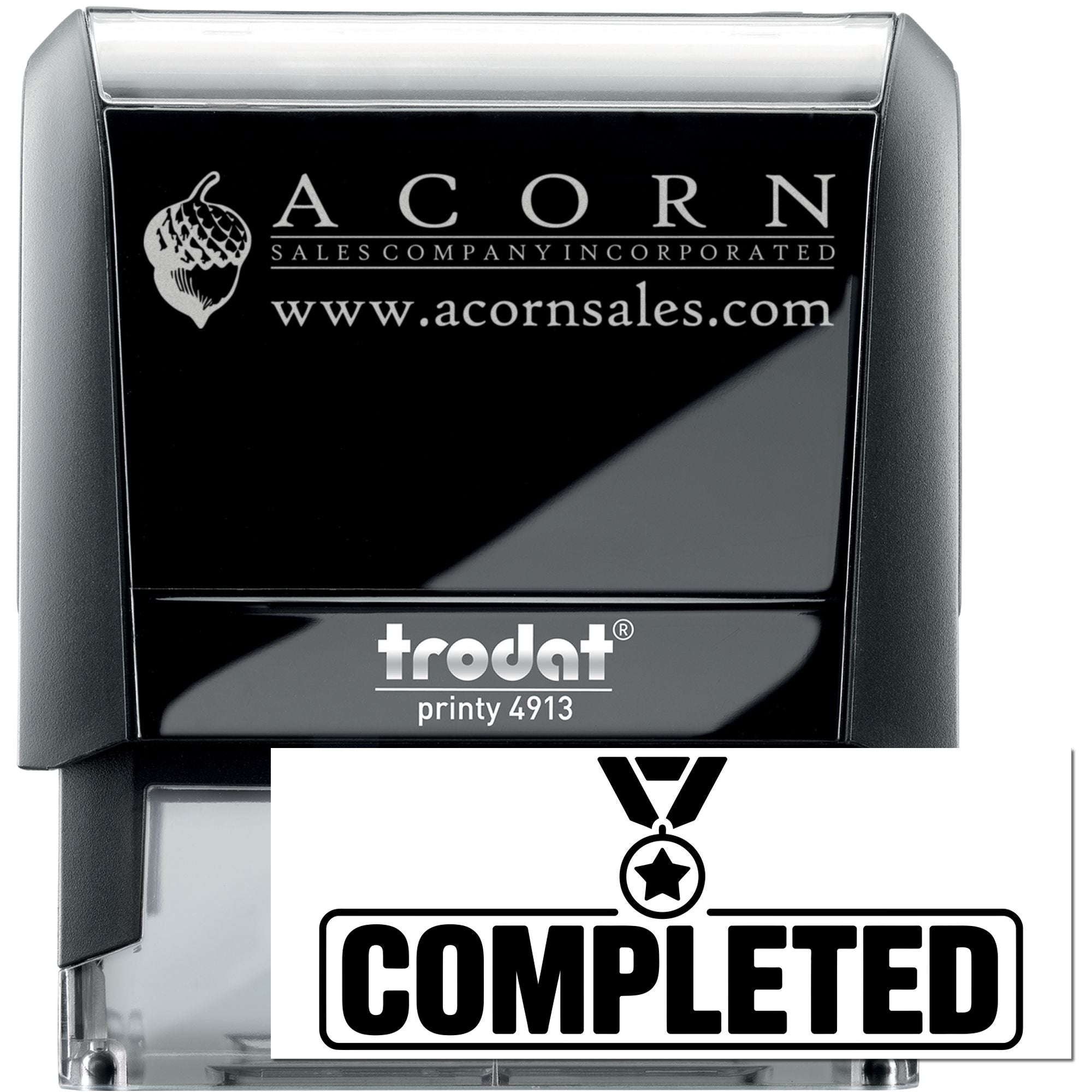 Armed Completed Document Self-Inking Stamp