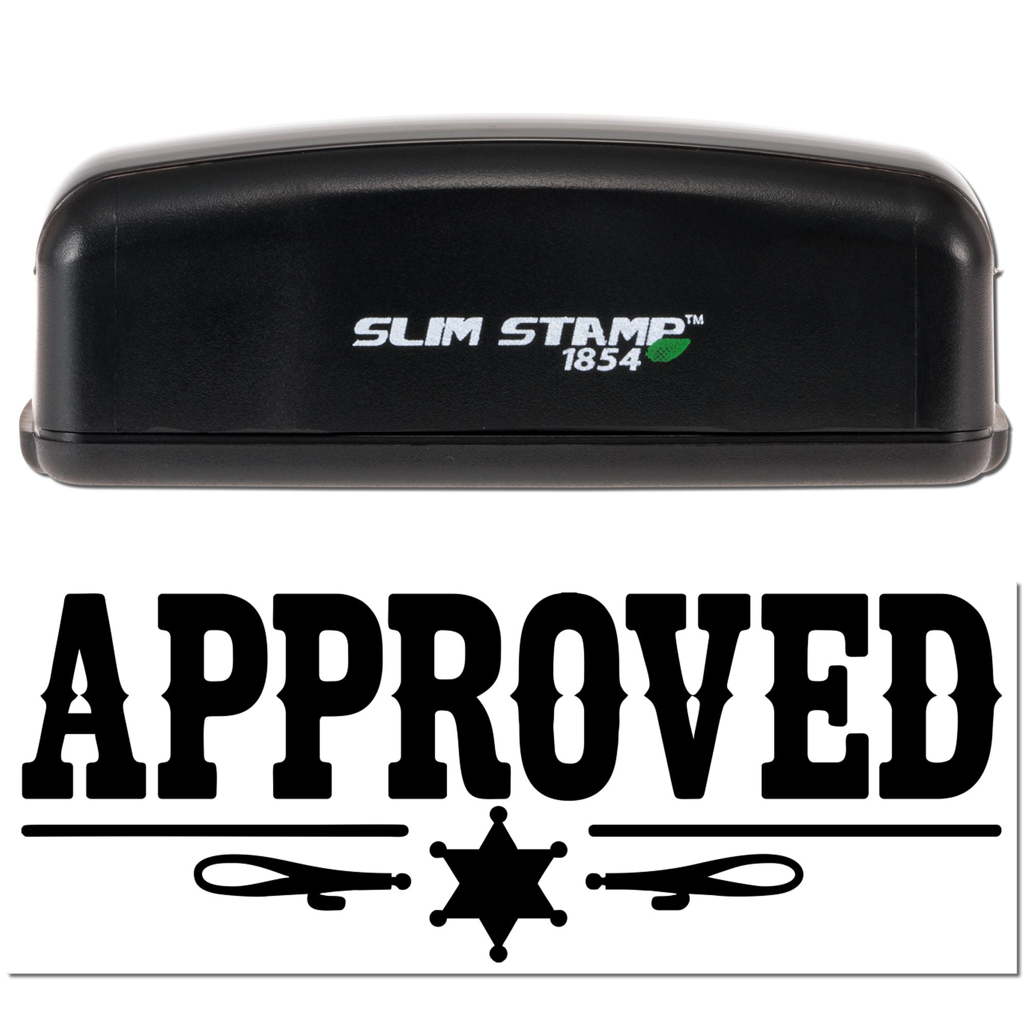 Boots and Spurs Approved for Document Compact Pre-Inked Stamp