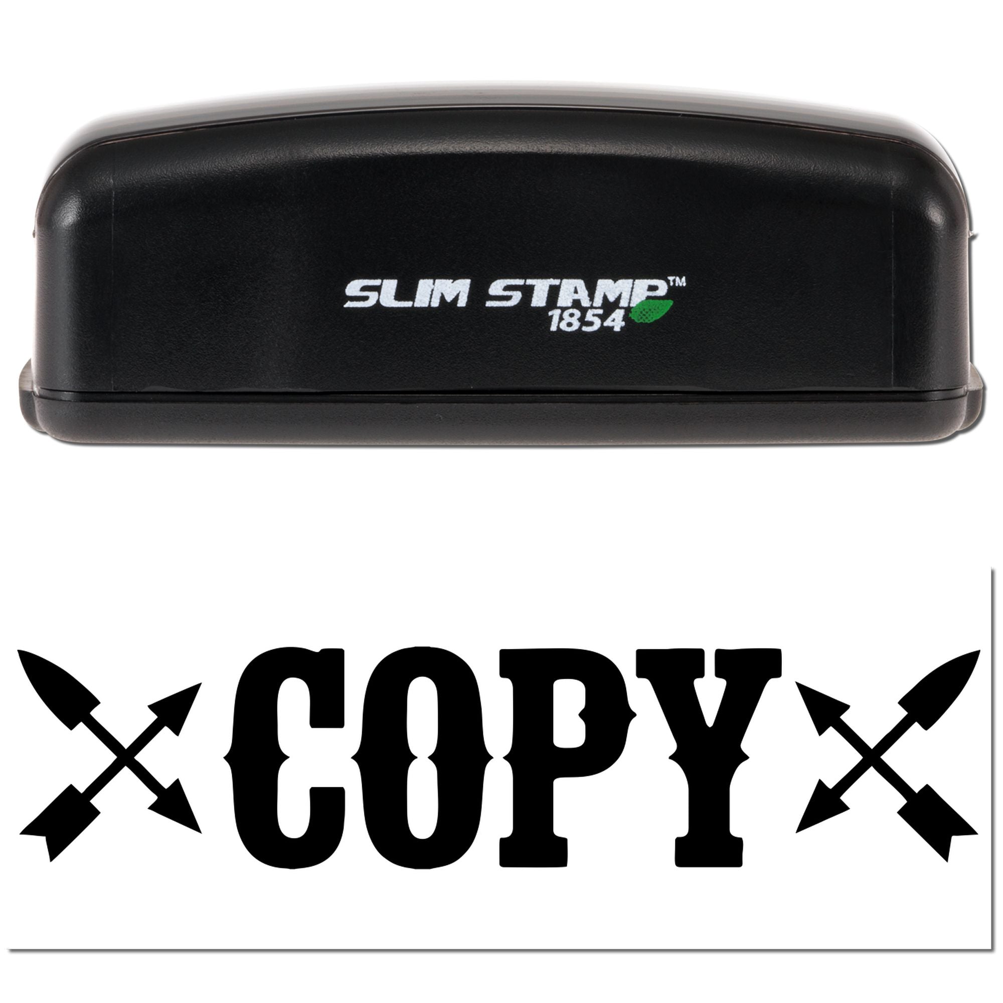 Wild West Custom Copy File Mailroom Compact Pre-Inked Stamp