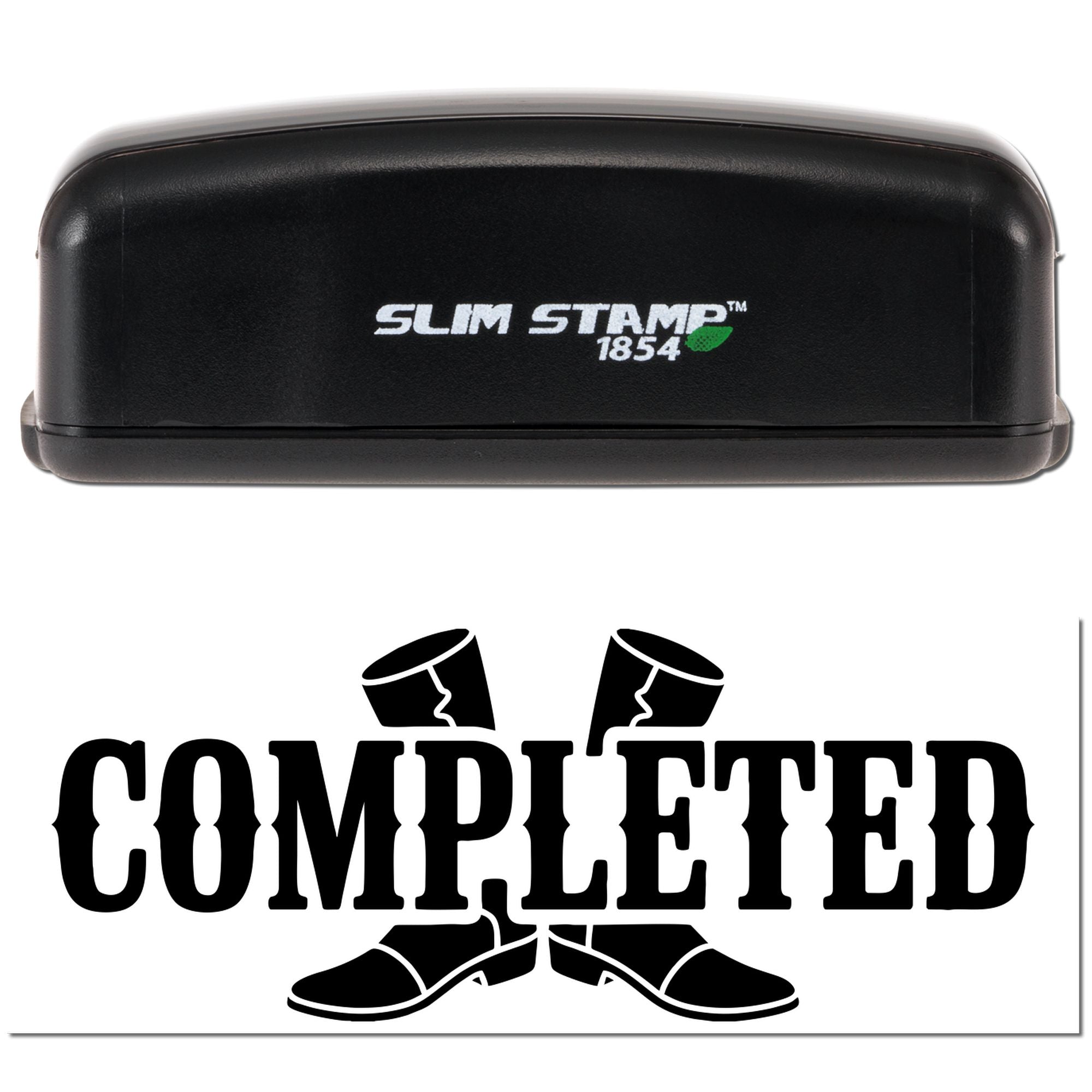 Americana Custom Completed Business Workplace Compact Pre-Inked Stamp