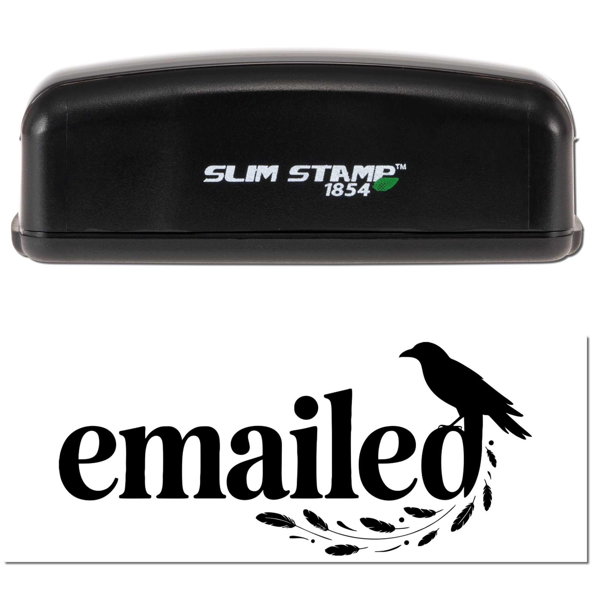 Gothic Emailed Cancellation Paperwork Compact Pre-Inked Stamp