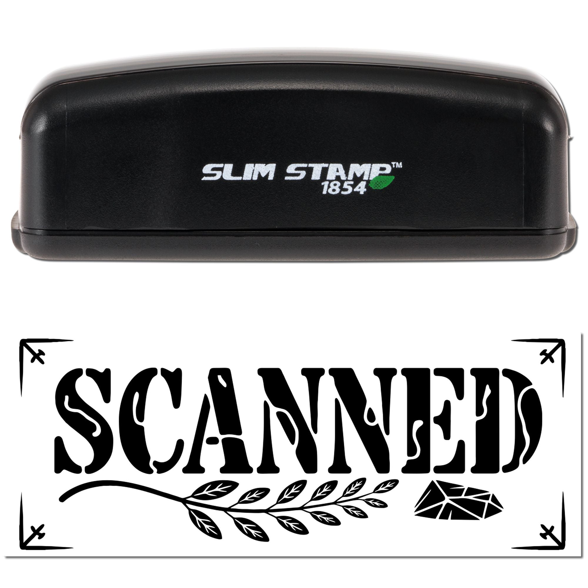 Spellbound Custom Scanned Business Document Compact Pre-Inked Stamp