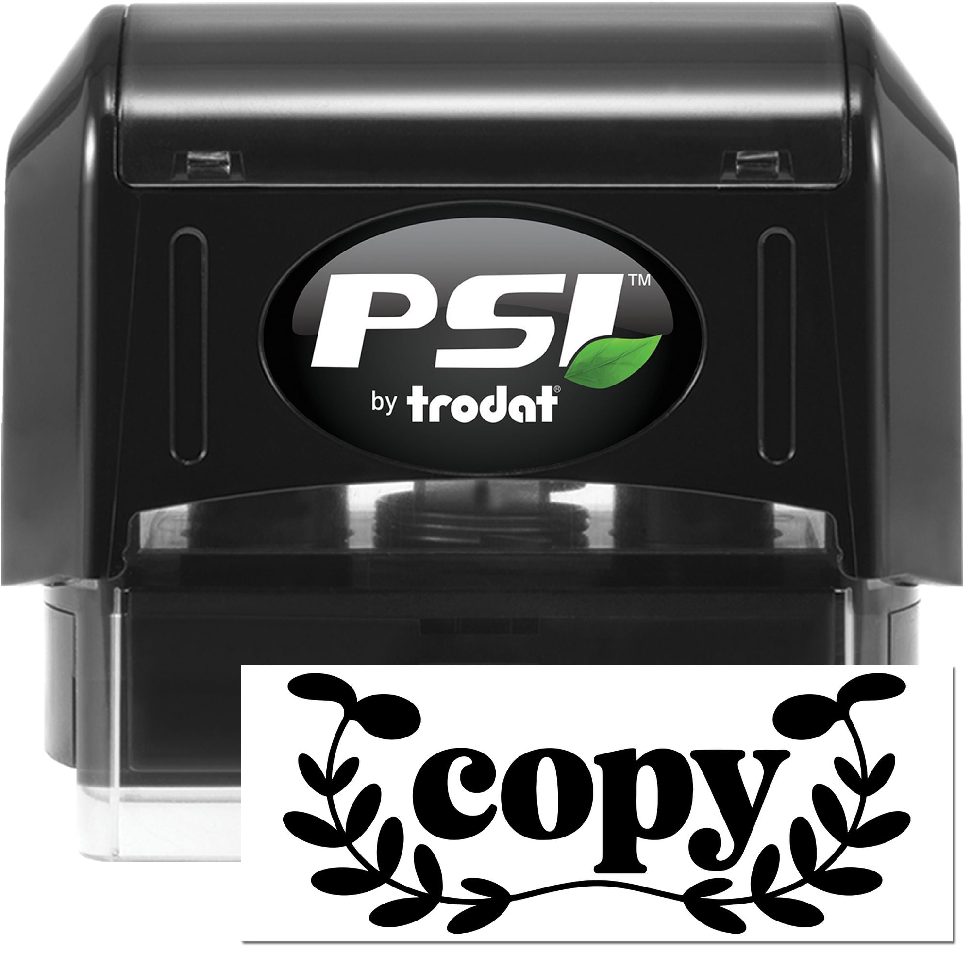 PSI by Trodat self-inking copy rubber stamp for office document marking and file control
