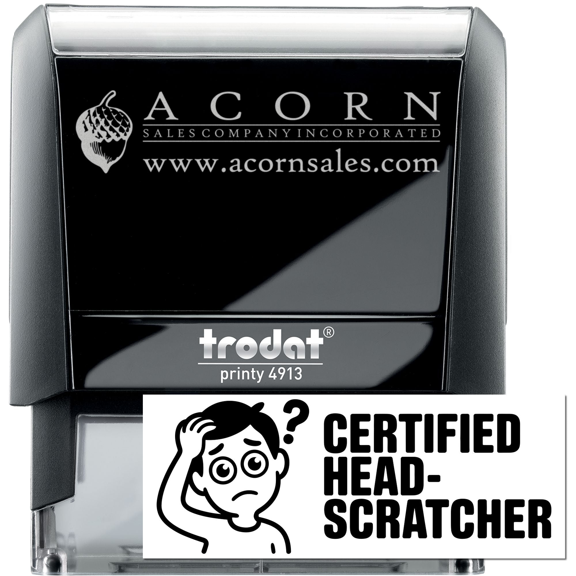 Certified Brain Teaser Novelty Self-Inking Stamp