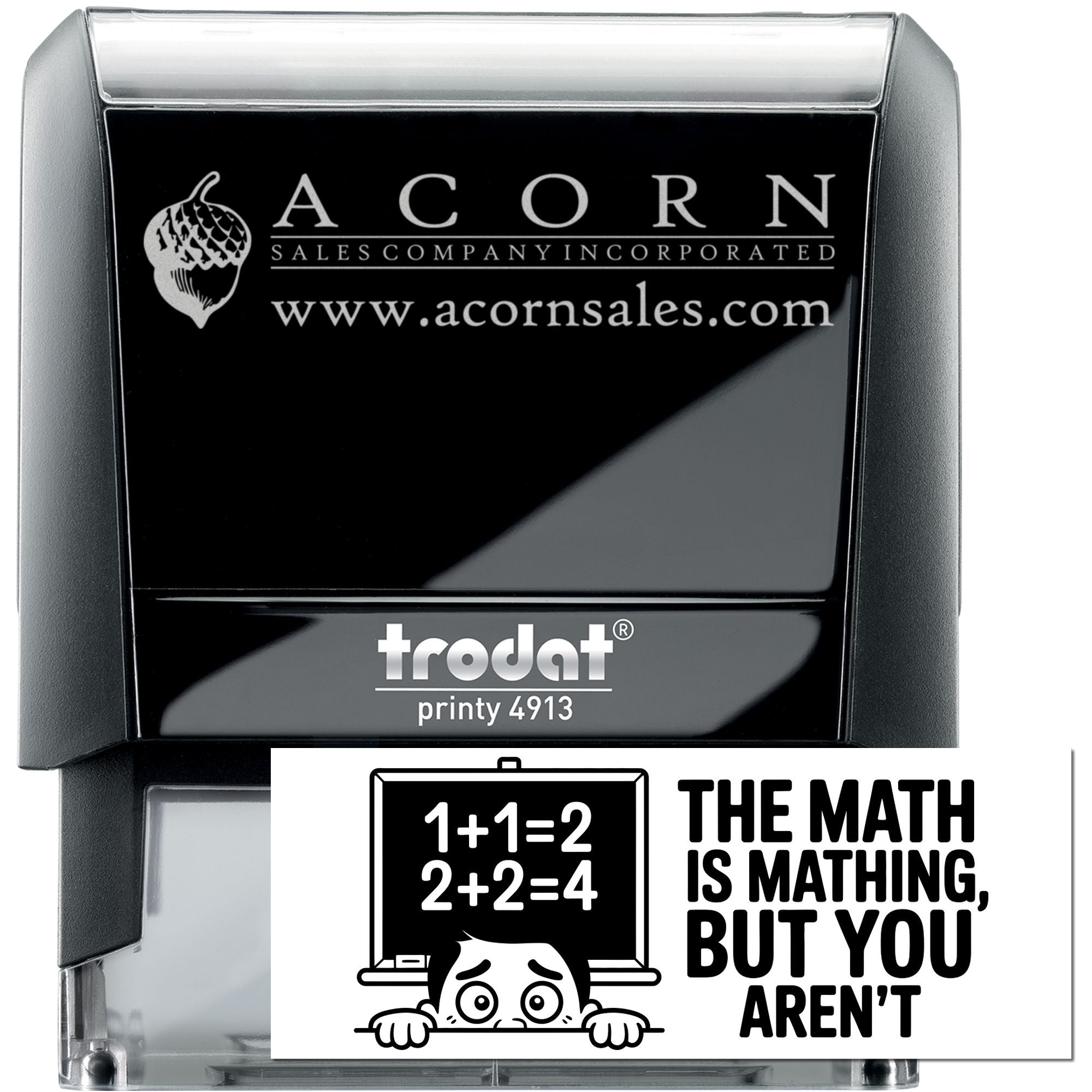 Adorable Math Struggles Cheeky Self-Inking Stamp