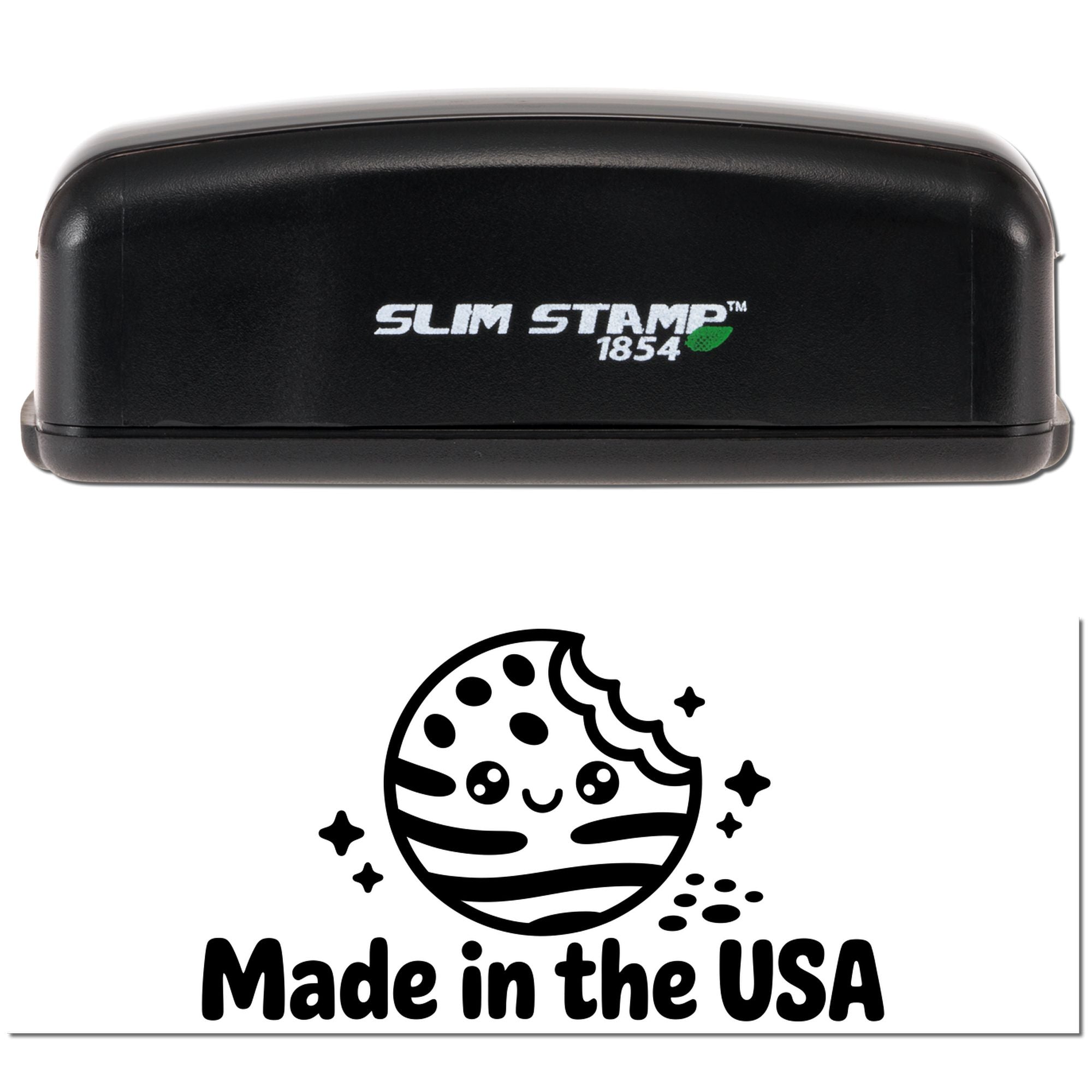 Cosmic Cookie Moon Branding Slim Pre-Inked Stamp